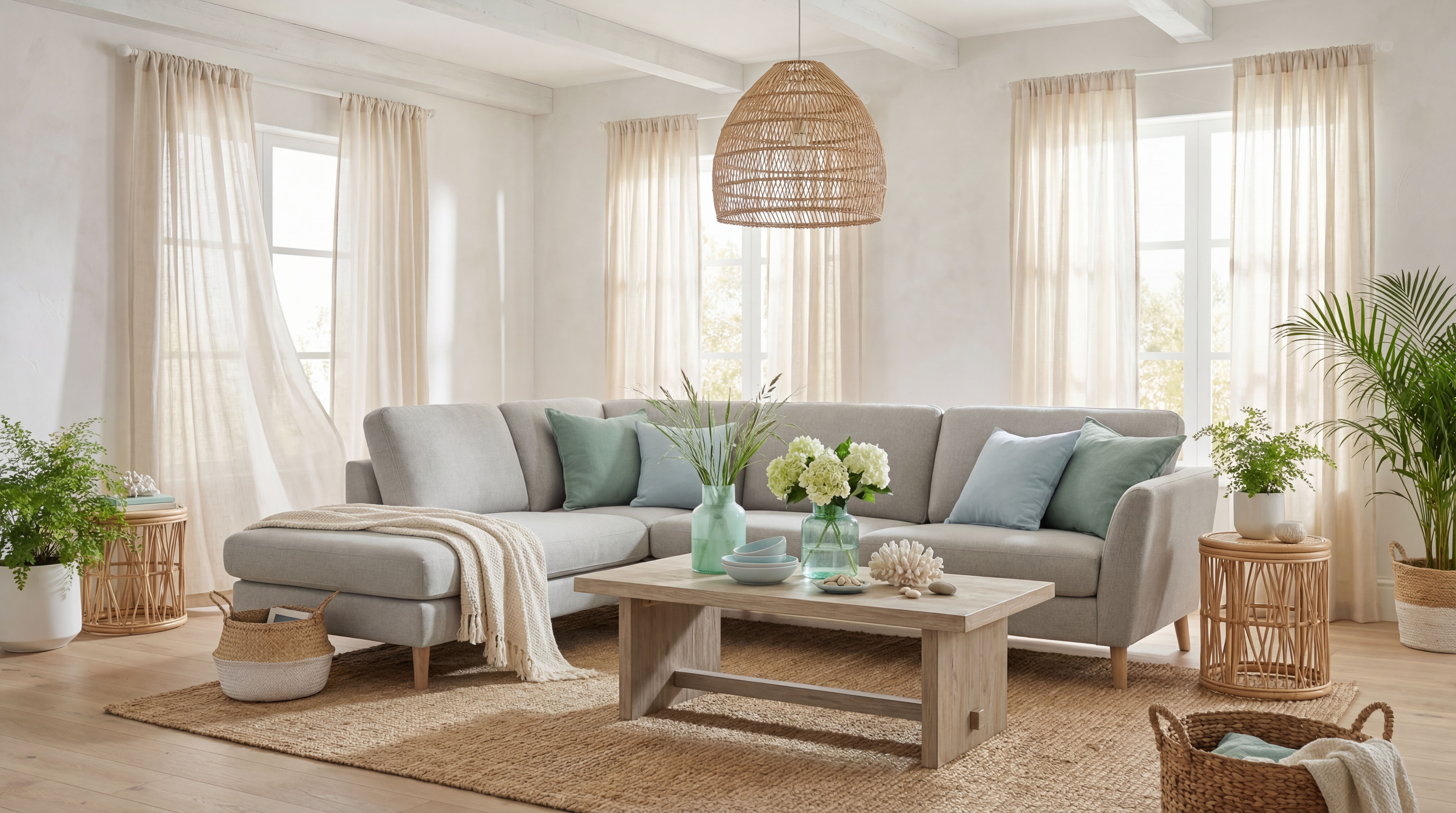 OTTO home Ecksofa "MARSEILLE 278/202 cm, L-Form, Ottom. rechts/links, verschiedene Bezüge" Massivholzbeine Eiche, Landhausstil, Wellenunterfederung