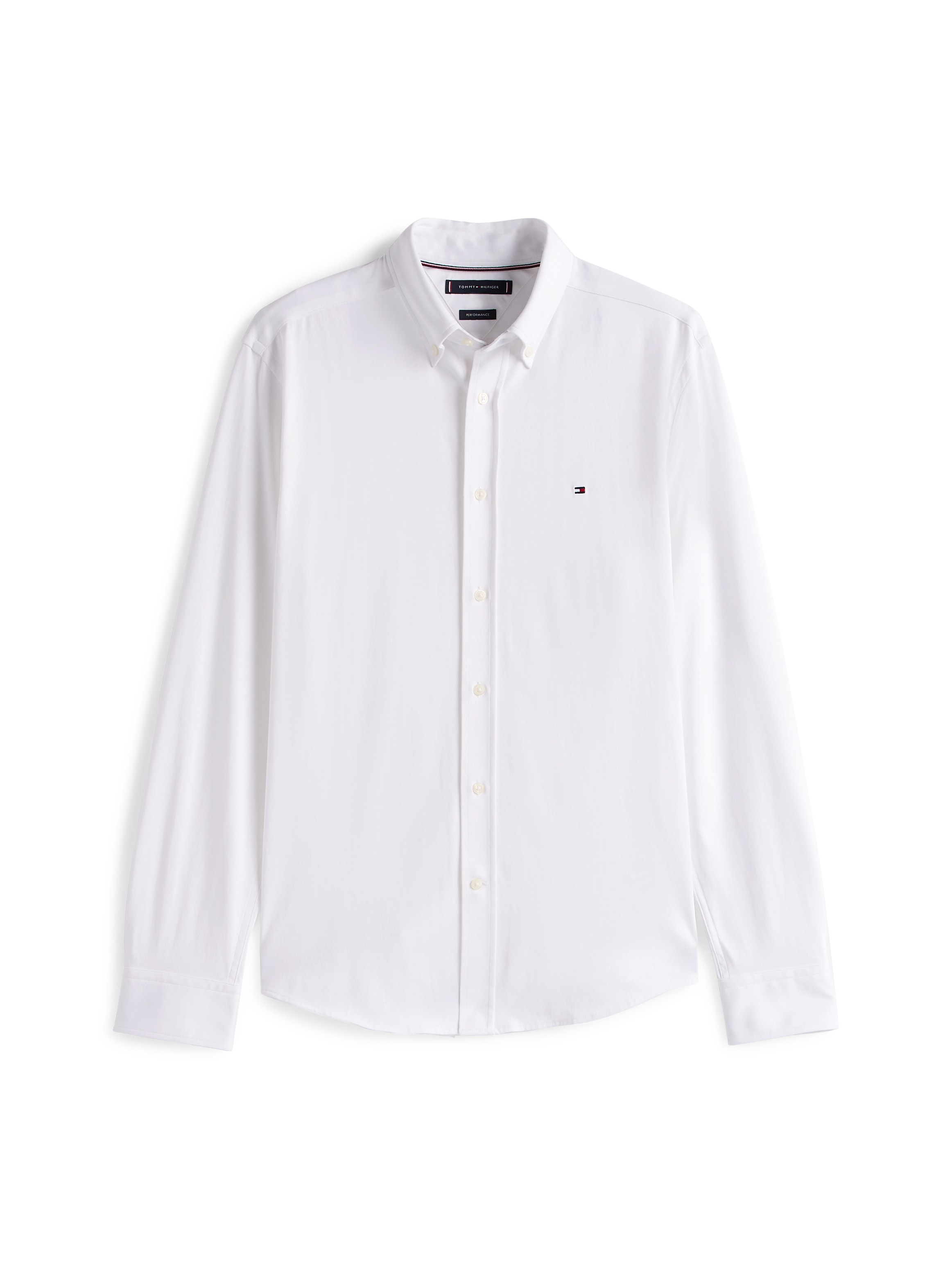 Tommy Hilfiger Langarmhemd »PERFORMANCE KNIT SOLID LS SHIRT«