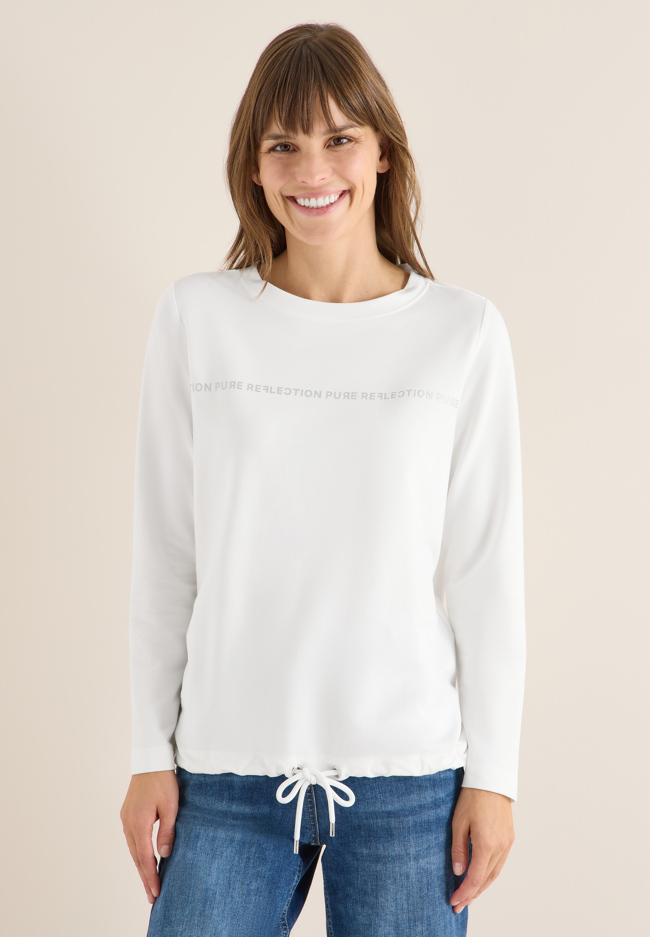 Cecil Langarmshirt im soften Baumwoll-Mix günstig online kaufen