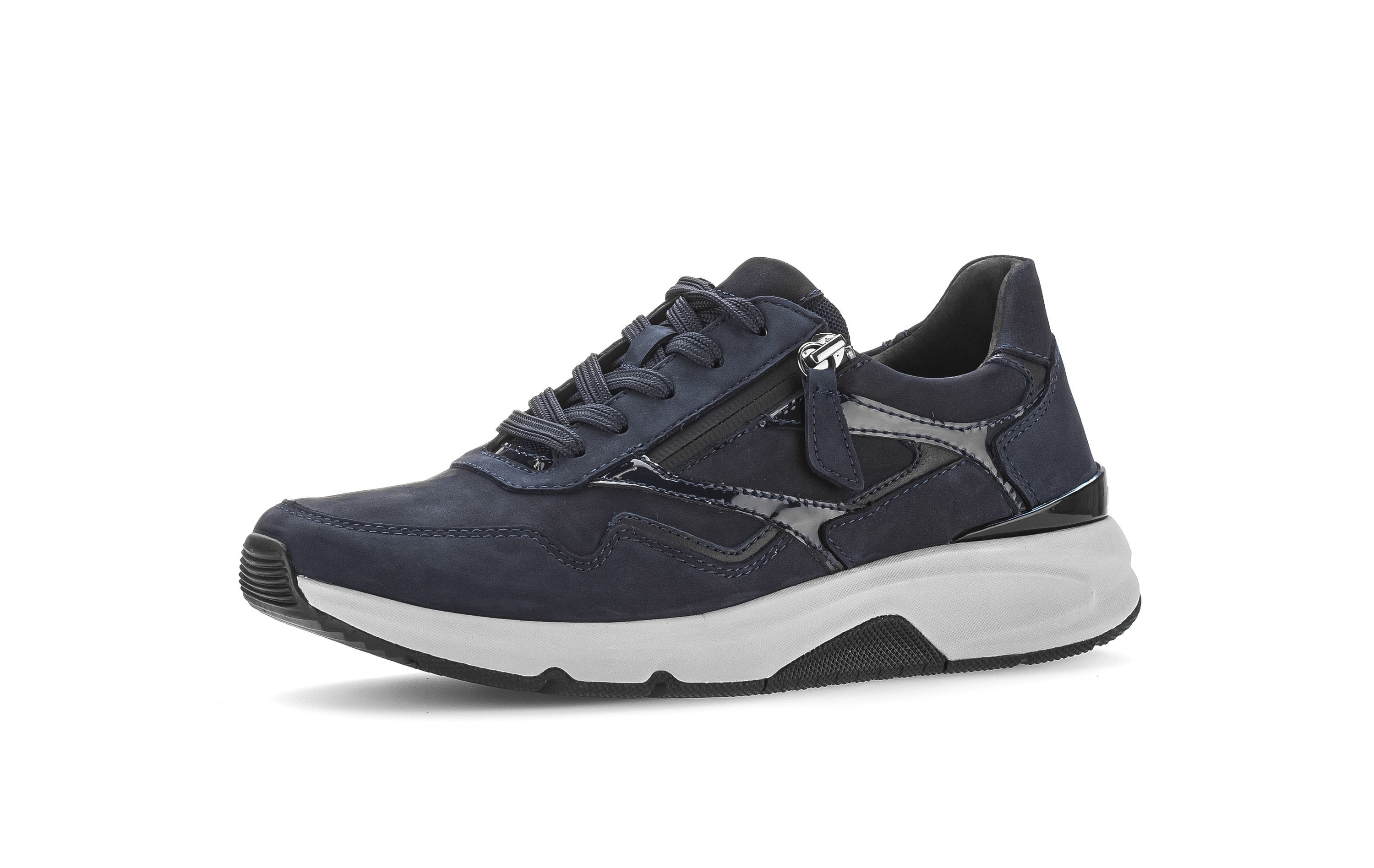rollingsoft Keilsneaker Schnürschuh, Halbschuh, Freizeitschuh mit Außenreißverschluss