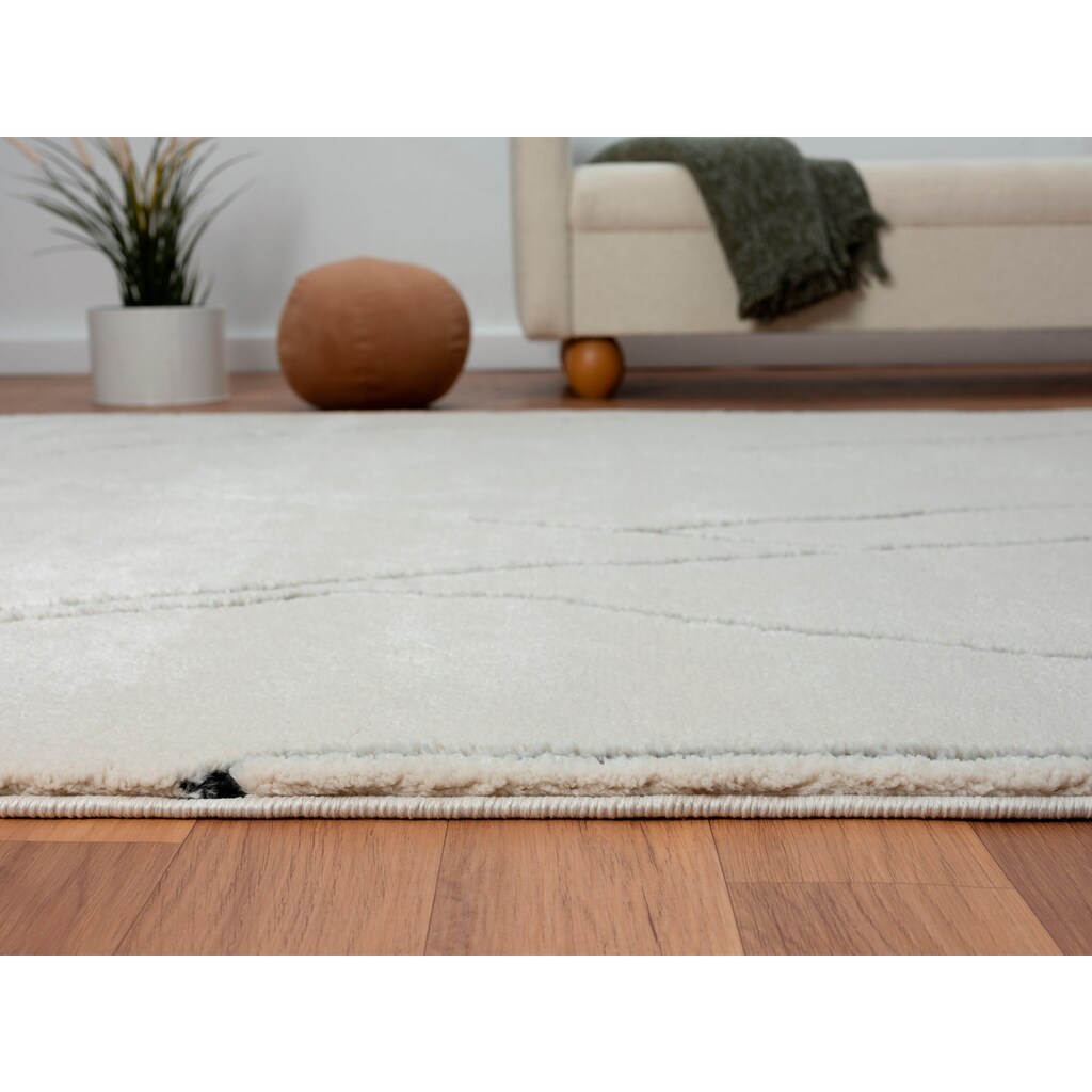 Myflair Möbel & Accessoires Hochflor-Teppich »Moroccan Drawline«, rechteckig