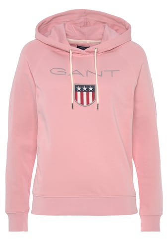 Sweatshirt »GANT SHIELD SWEAT HOODIE«, mit großer Label-Applikation vorne