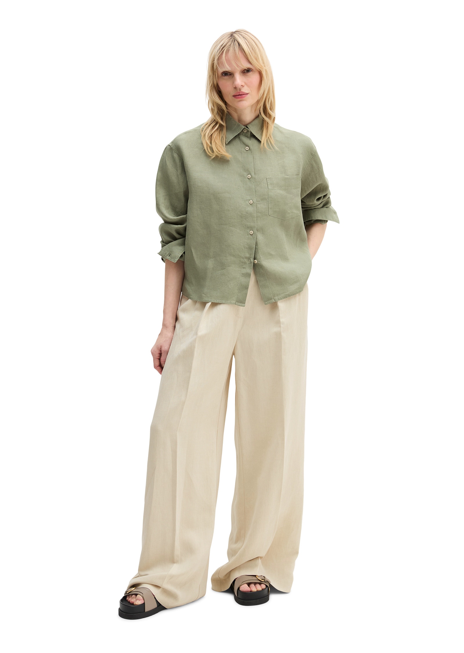 Marc O'Polo Langarmbluse »mit natürlich kühlender Funktion«