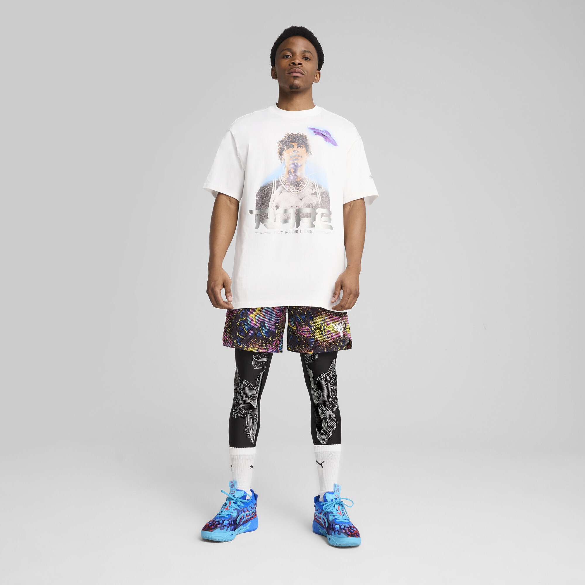 PUMA Leggings »Melo Alien Skins 2-in-1-Basketballhose Herren«