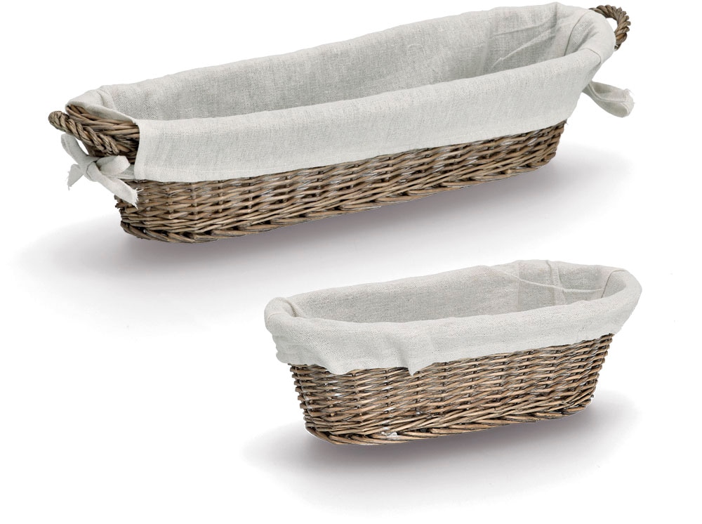 Zeller Present Brotkorb »Baguette«, (Set, 2 tlg.), Stylisch im Landhausstil