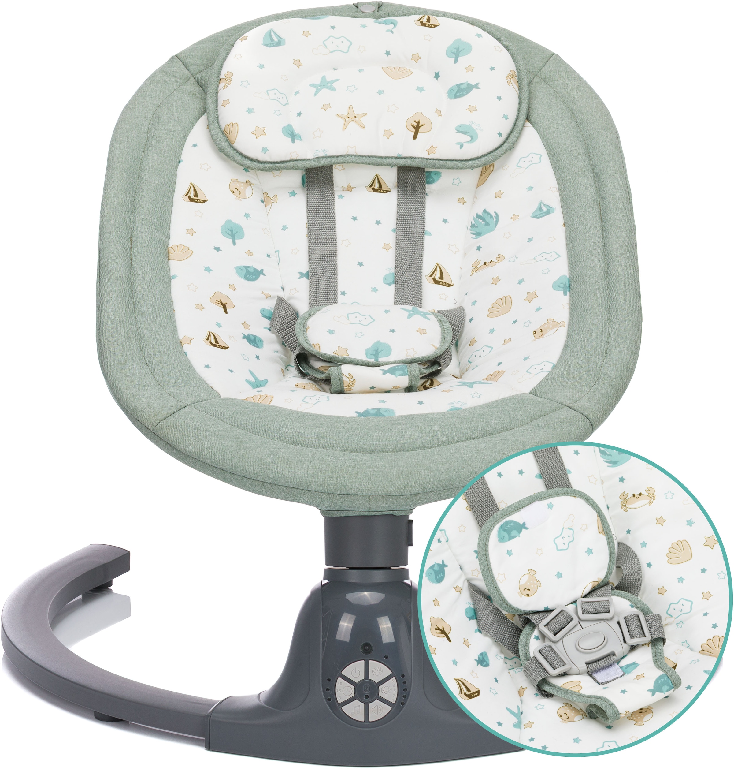 Fillikid Babywippe »Stella« bis 9 kg elektrisch; intelligente KI-Bewegungserkennung