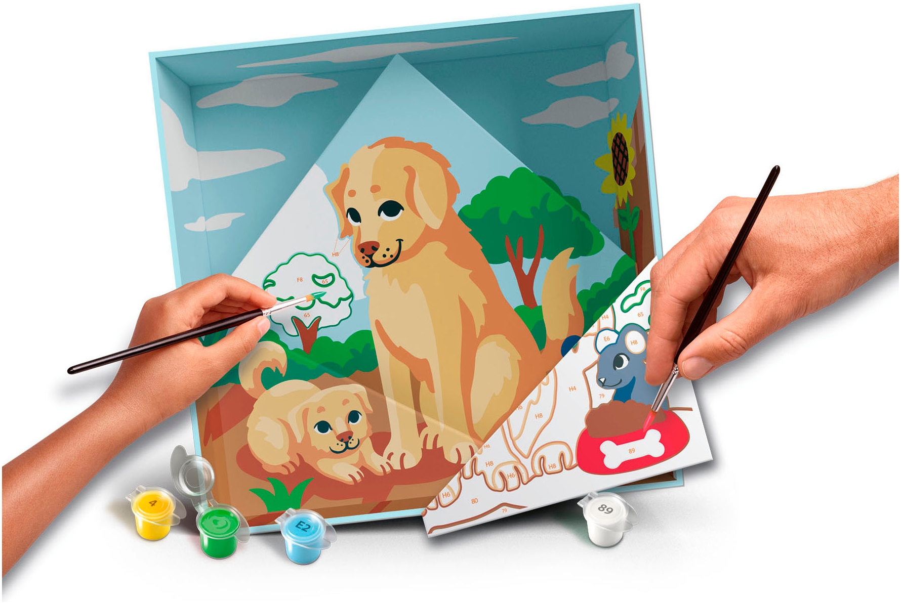 Ravensburger Malen nach Zahlen »CreArt, Do it together, Hunde«, Made in Europe