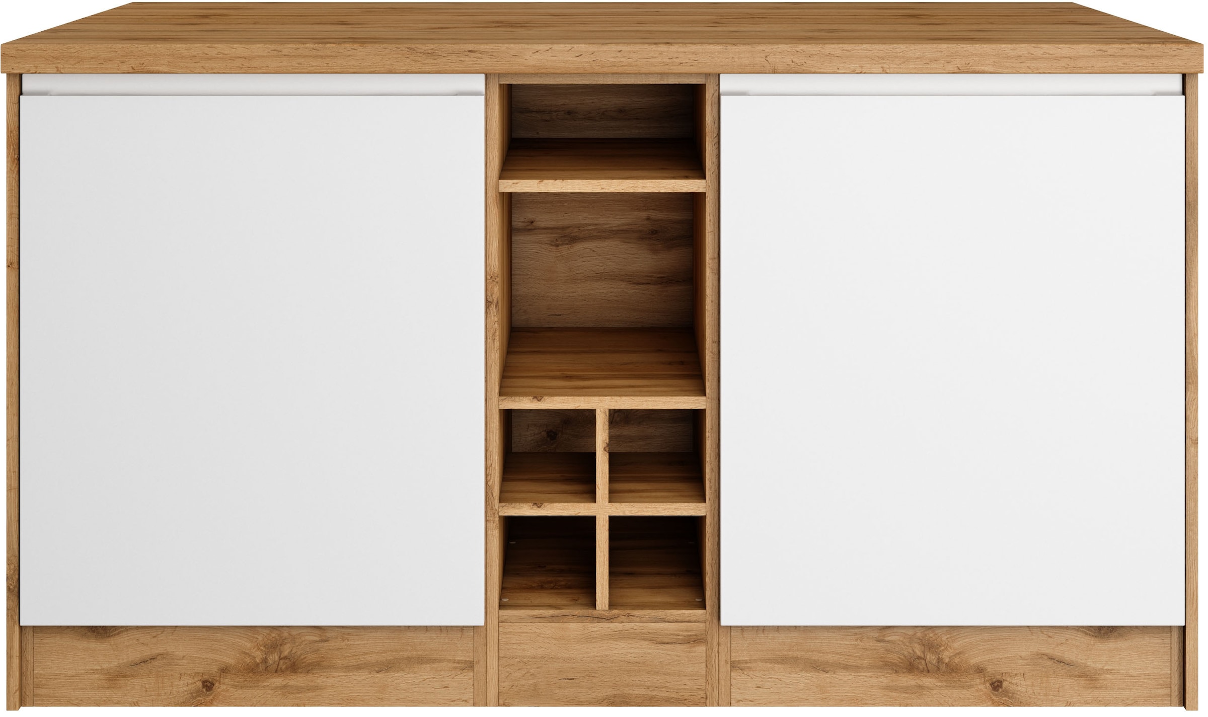 KOCHSTATION Kücheninsel »KS-Bruneck, Breite 153 cm«, MDF-Fronten, Arbeitsplatte 38mm stark