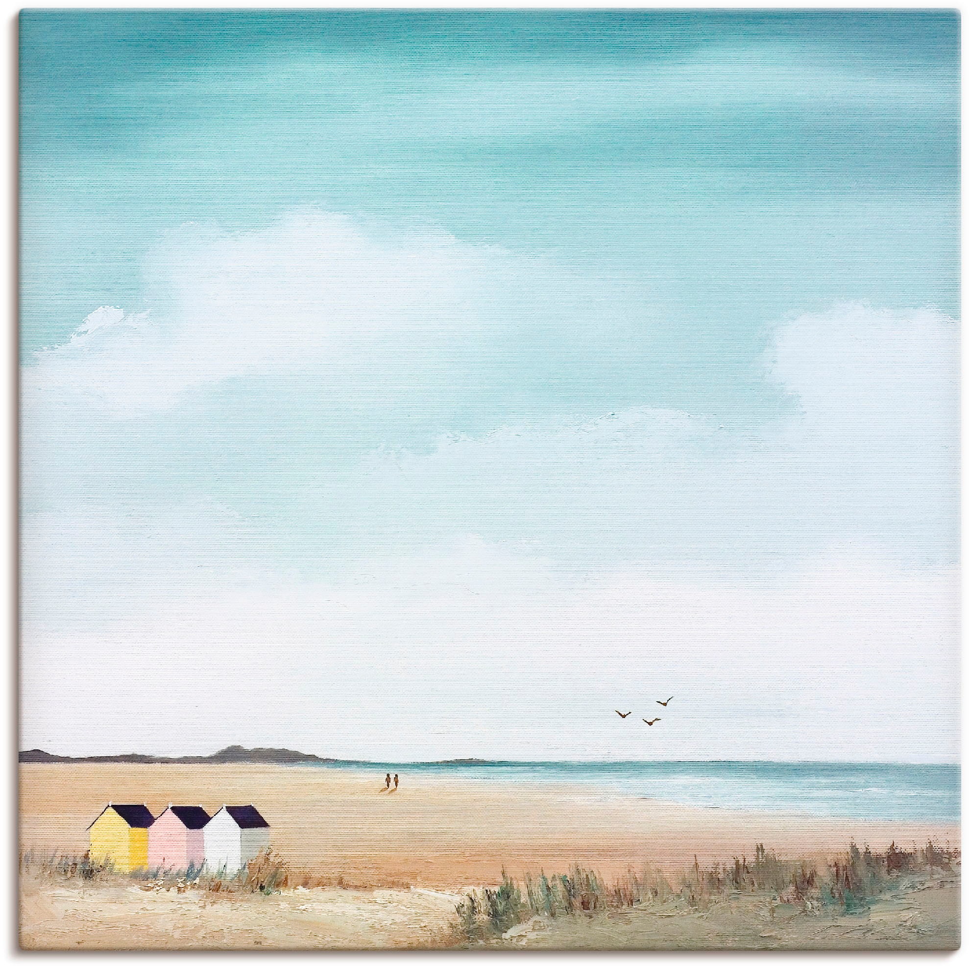 Artland Wandbild "Sonniger Morgen III" Strand 1 Stk. tlg. als Leinwandbild, Poster in verschied. Größen