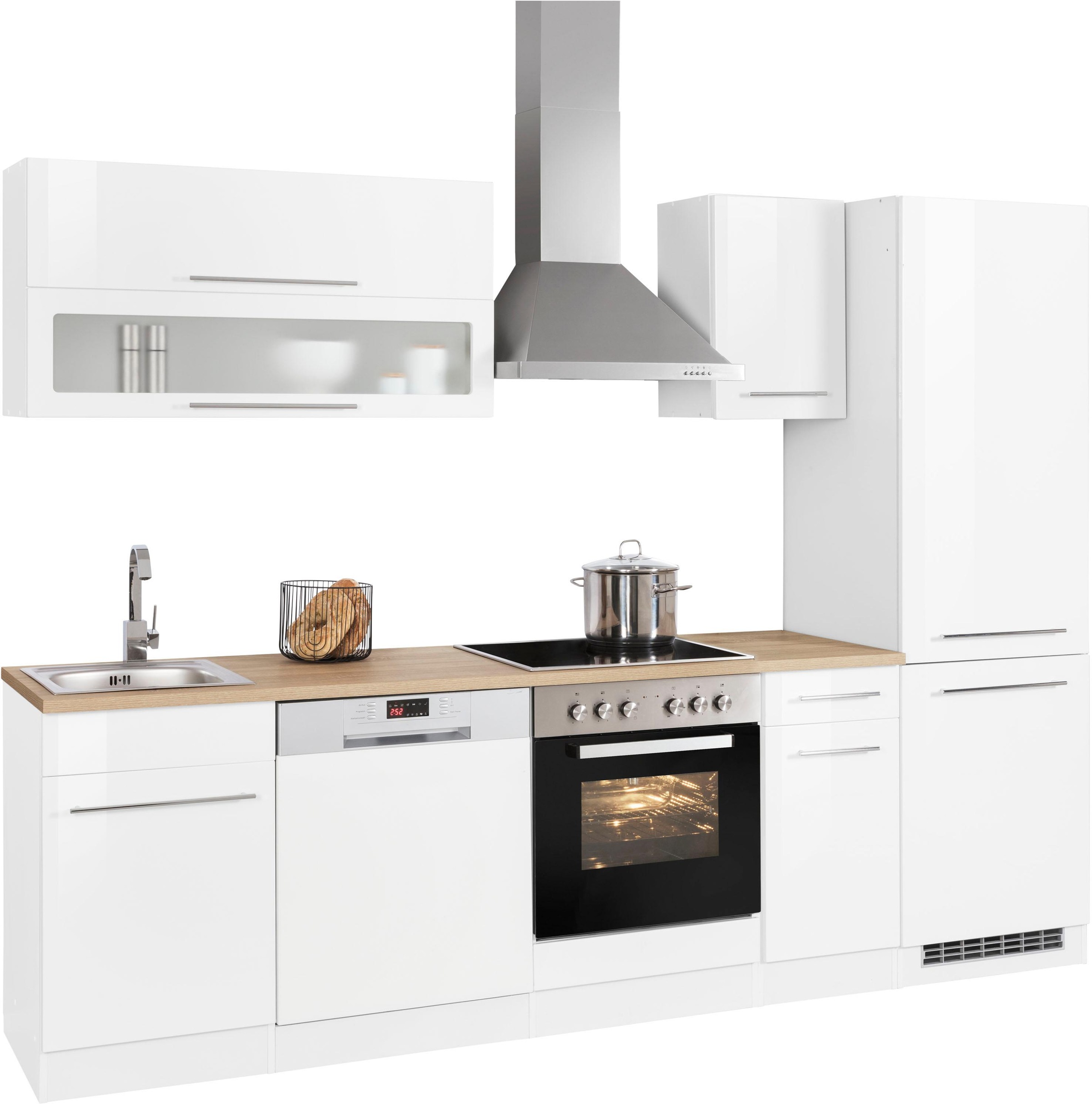 KOCHSTATION Küchenzeile »KS-Eton«, mit E-Geräten, Breite 270 cm