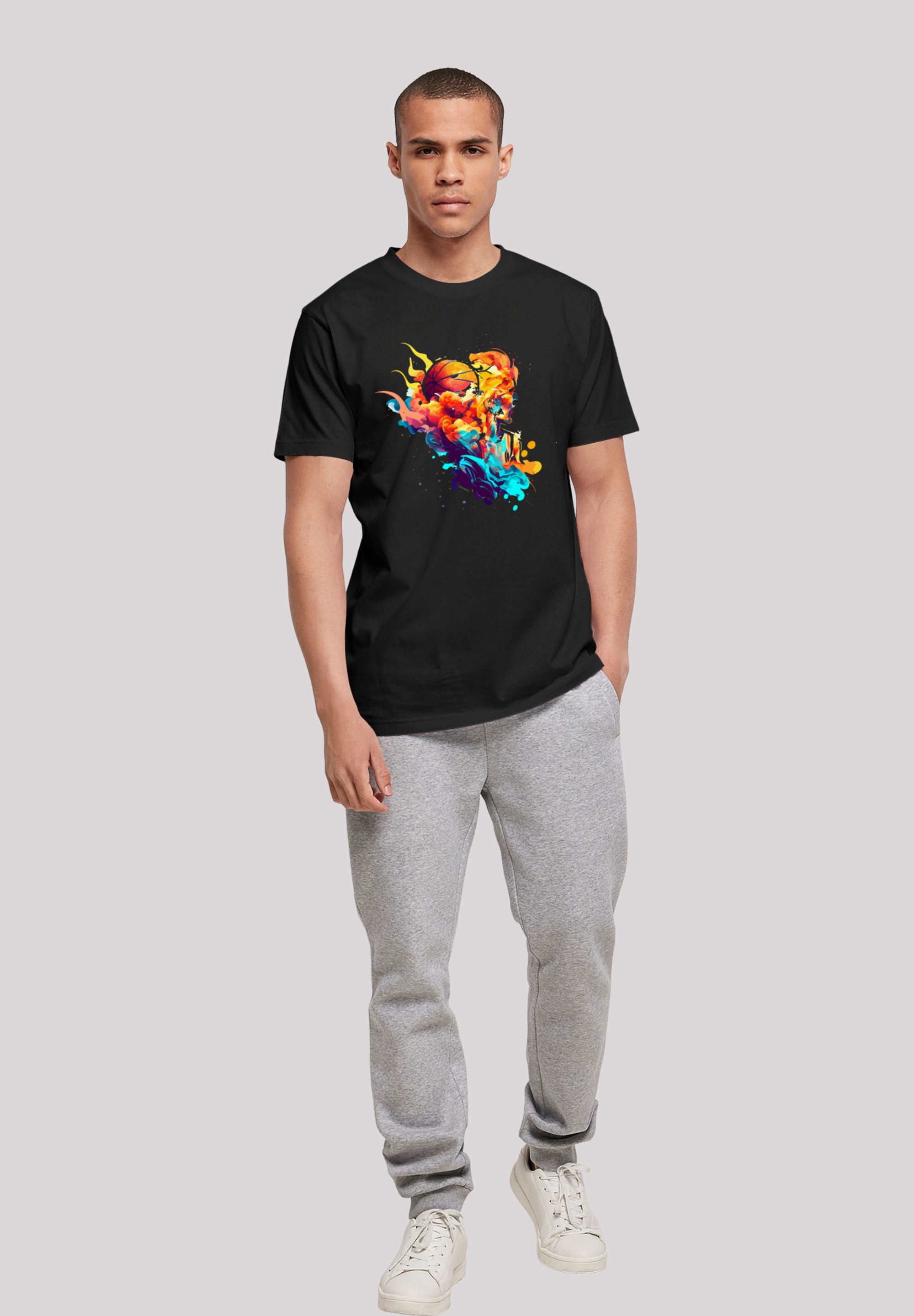 F4NT4STIC T-Shirt »Basketball Sport Player UNISEX«, Print