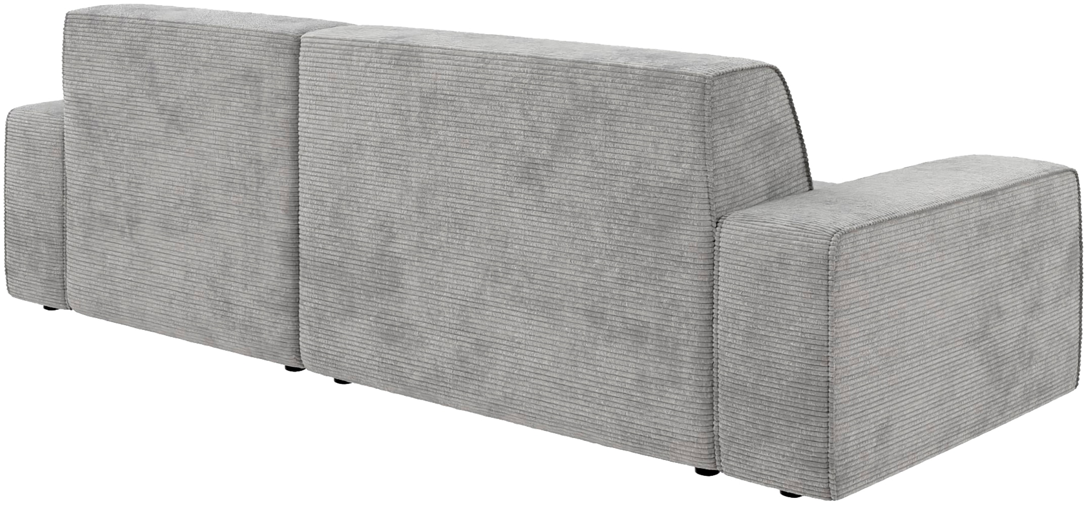 TRENDMANUFAKTUR Ecksofa »Graz, wahlweise mit Sitzvorschub und Bettkasten, L-Form, Breite 246 cm«, in Cord-, haustierfreundlichem LEO Struktur- oder LUMOS-3D-Bezug