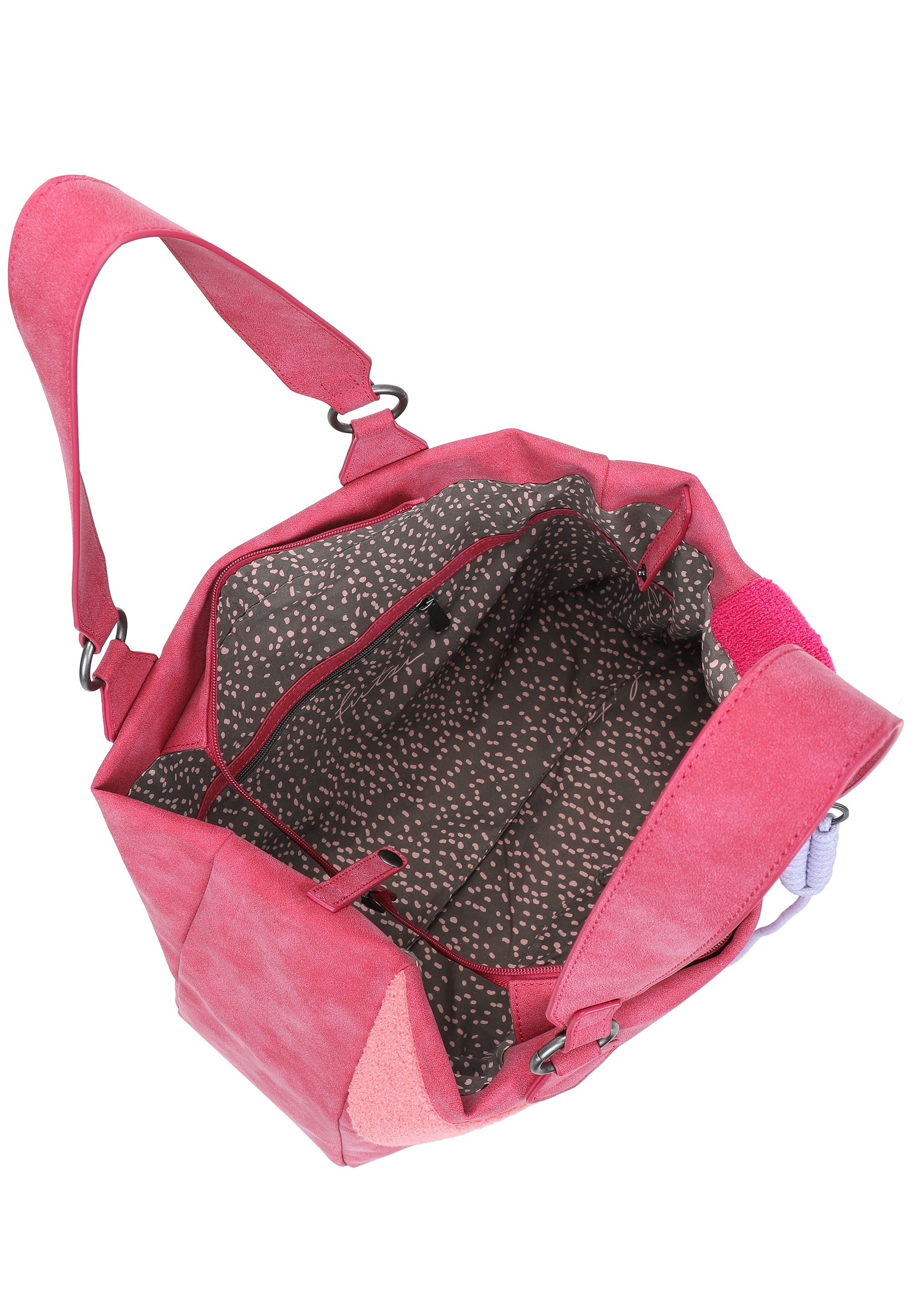 Fritzi aus Preußen Henkeltasche »Izzy Medium Limited Happy« mit moderner und weicher Flockung