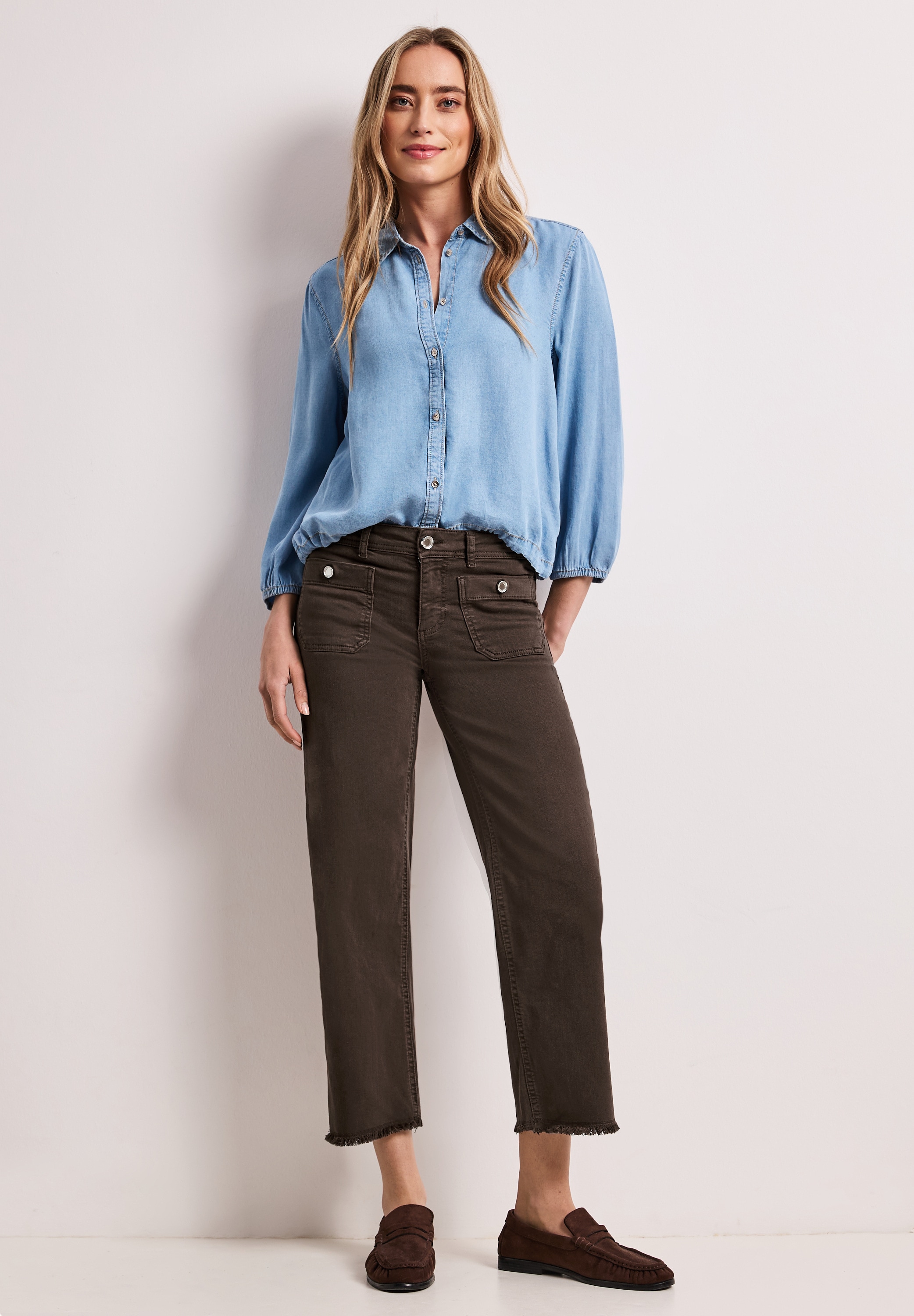 STREET ONE Straight-Jeans Middle Waist