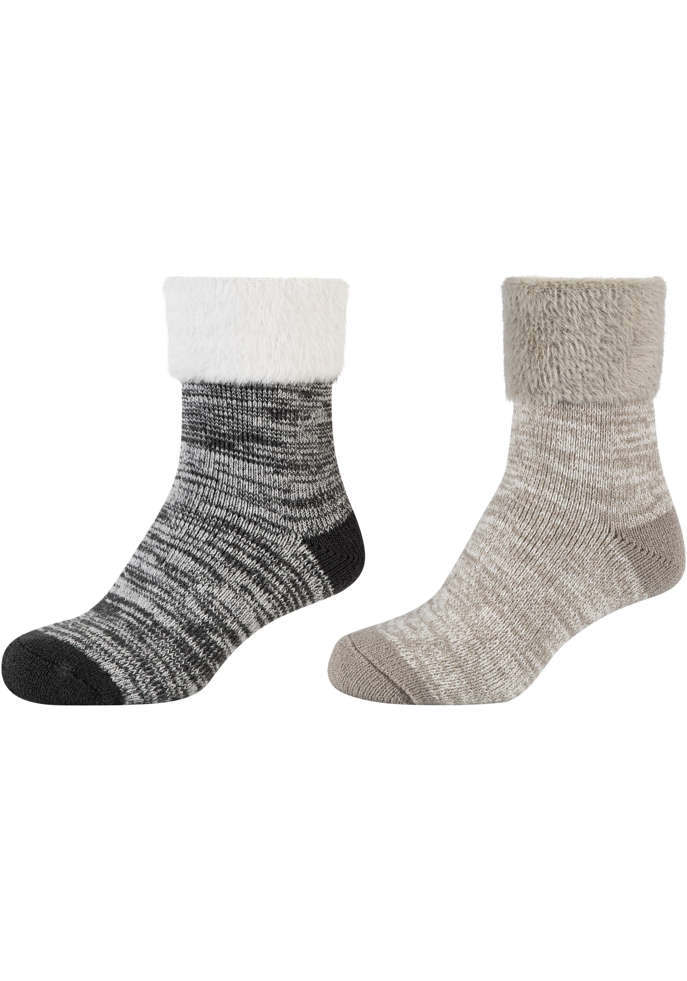 Socken, (2er Pack), Mouline Cosy Socks, wärmende Qualität, sanfte Zehennähte, komfortabel