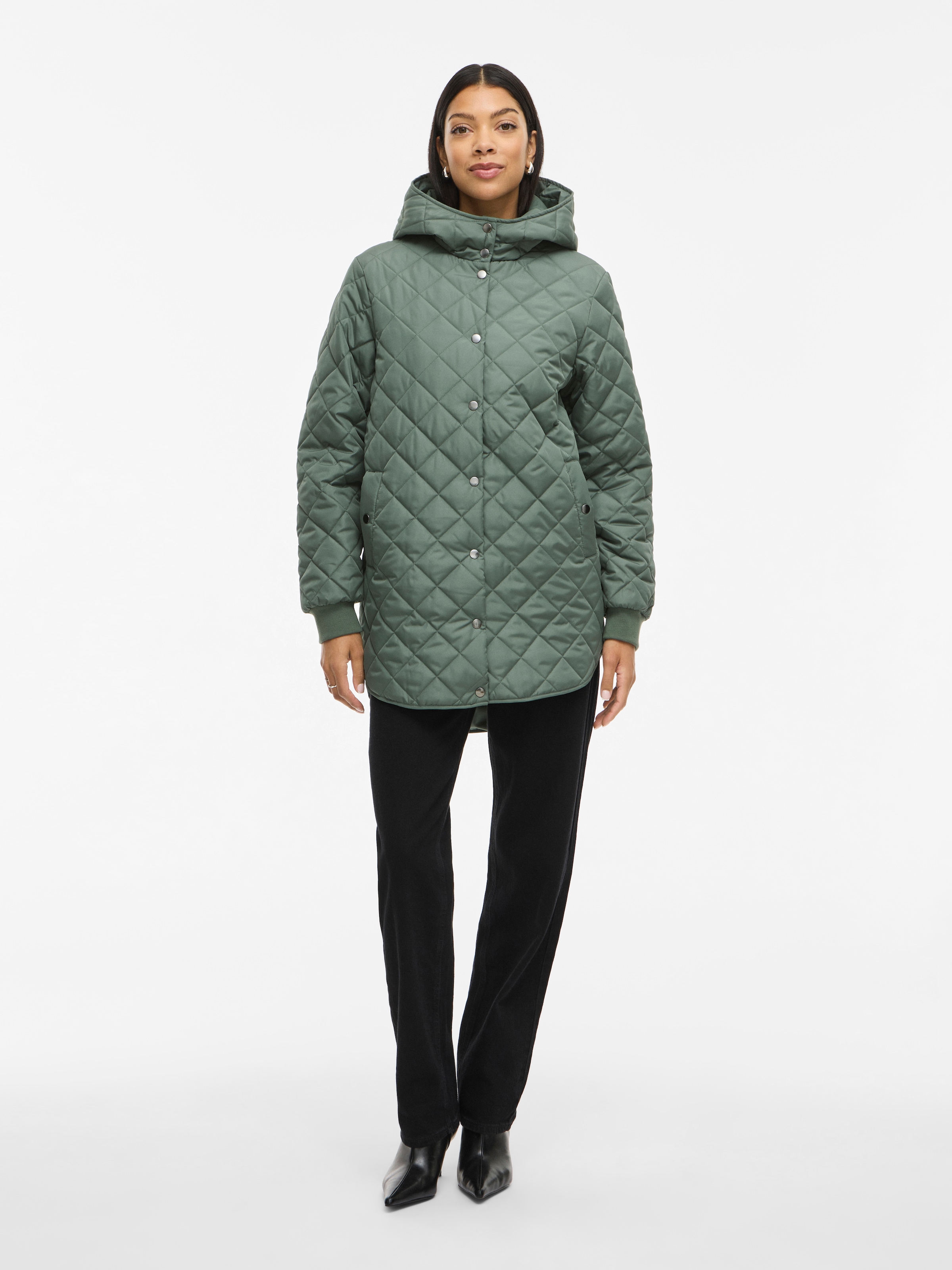 Vila Steppjacke »VITATE L/S HOODED JACKET - NOOS«, mit Kapuze