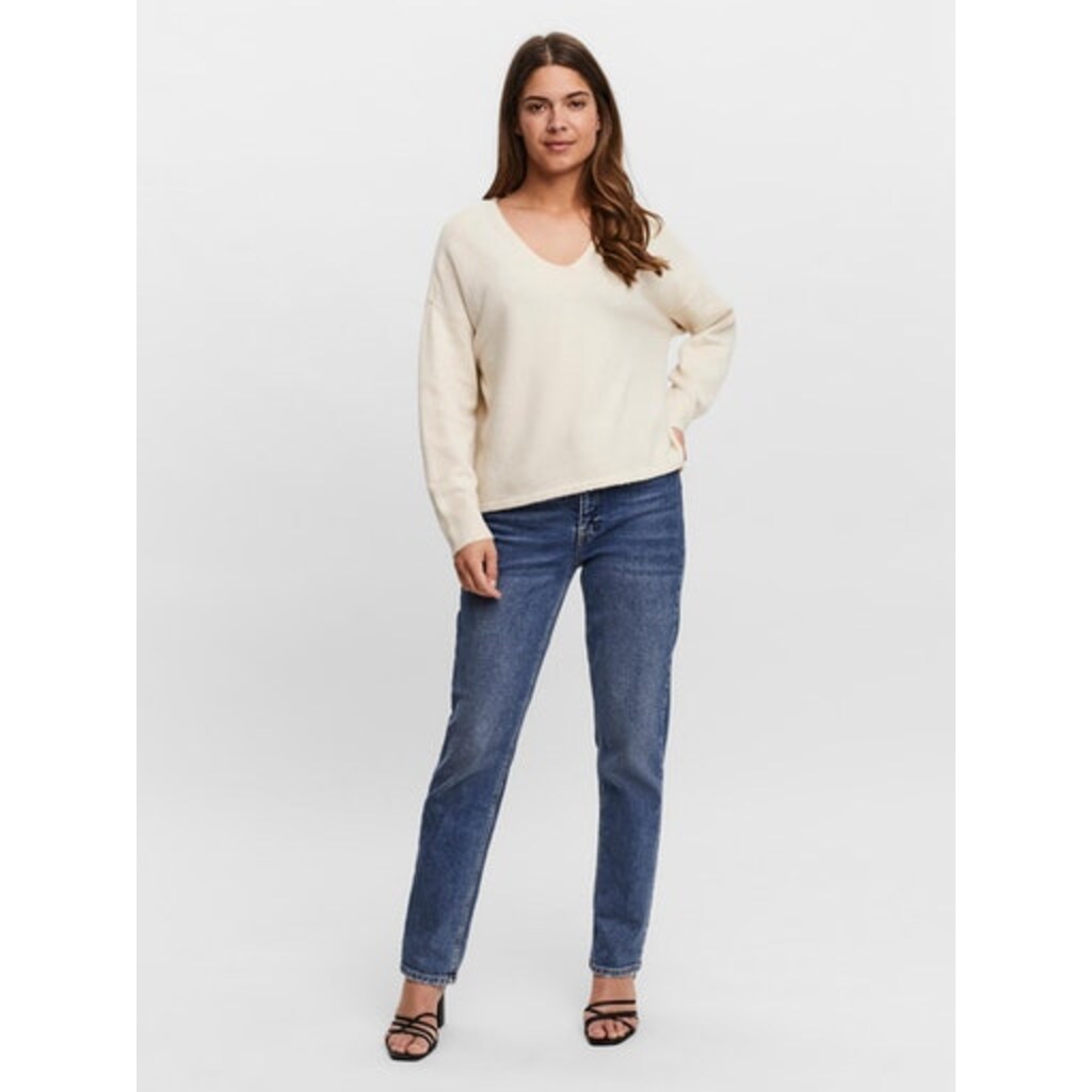 Vero Moda V-Ausschnitt-Pullover »VMDOFFY LS V-NECK BLOUSE GA NOOS«