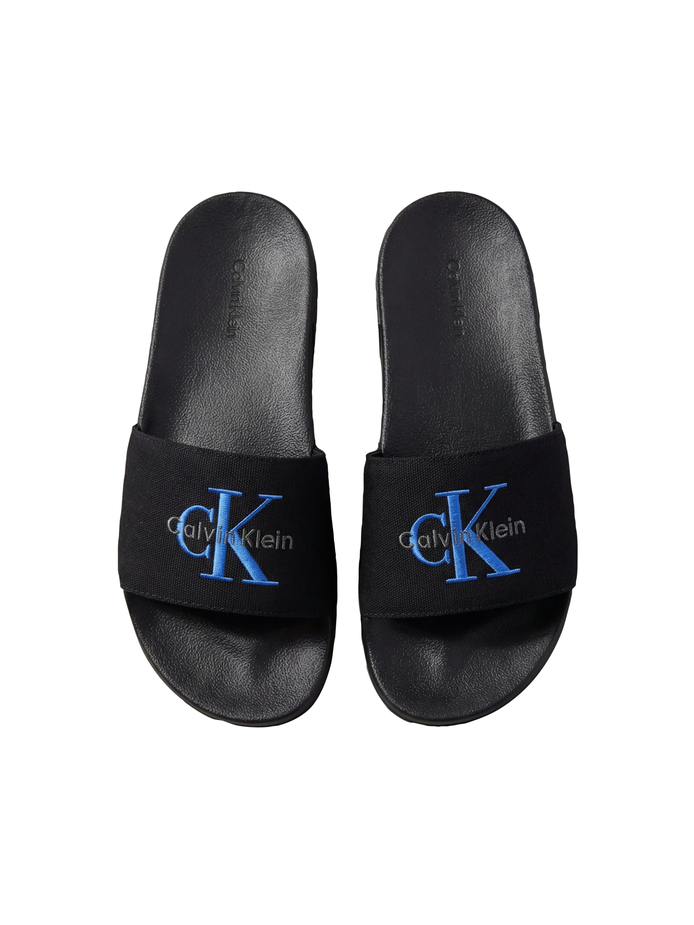 Calvin Klein Badepantolette »ESS SLIDE CV WN«  Strandschuh, Flat mit CK-Stickerei