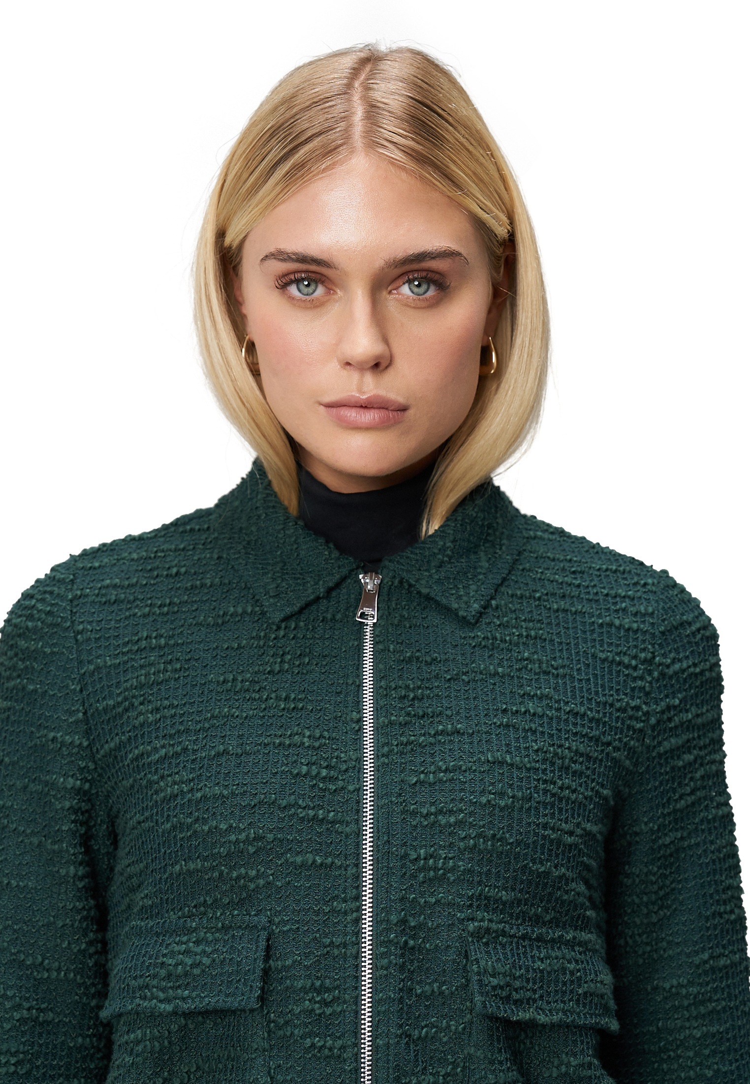 Zero Jackenblazer »zero Damen Bouclè -Jacke mit Reißverschluss«, weiteres Detail