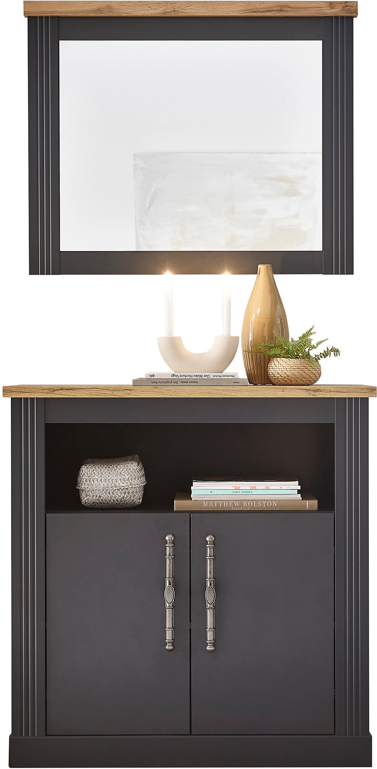 OTTO home Garderoben-Set "Westminster, Garderobe im Landhausstil, Komplettset mit viel Stauraum" 2 Stk. tlg.