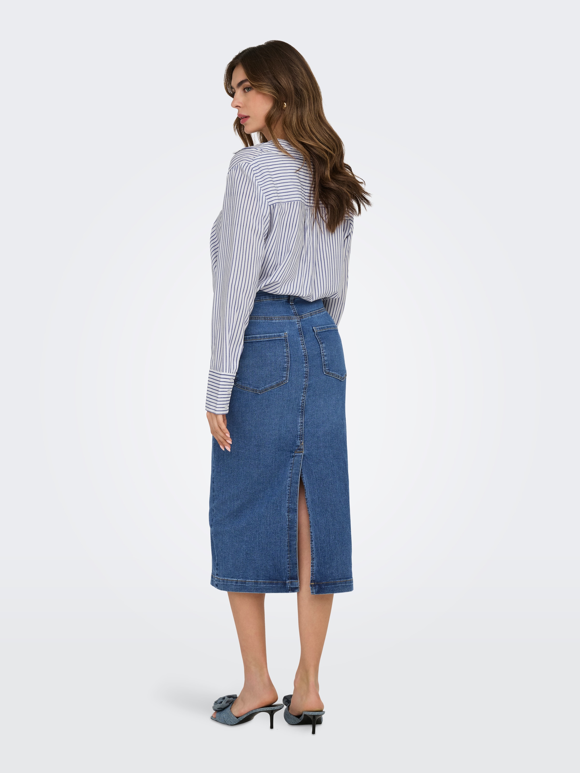 ONLY Jeansrock »ONLWONDER MIDI BACK SLIT SKIRT PIM DNM«