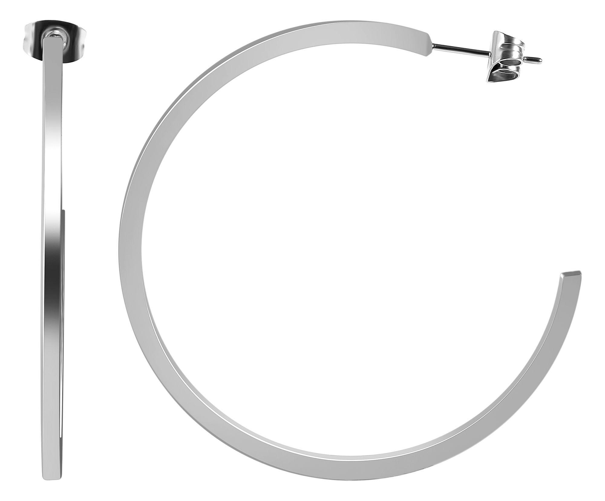 Adelia´s Paar Creolen »Damen Ohrringe – Creole aus Edelstahl« Ein stilvolles Geschenk für besondere Momente