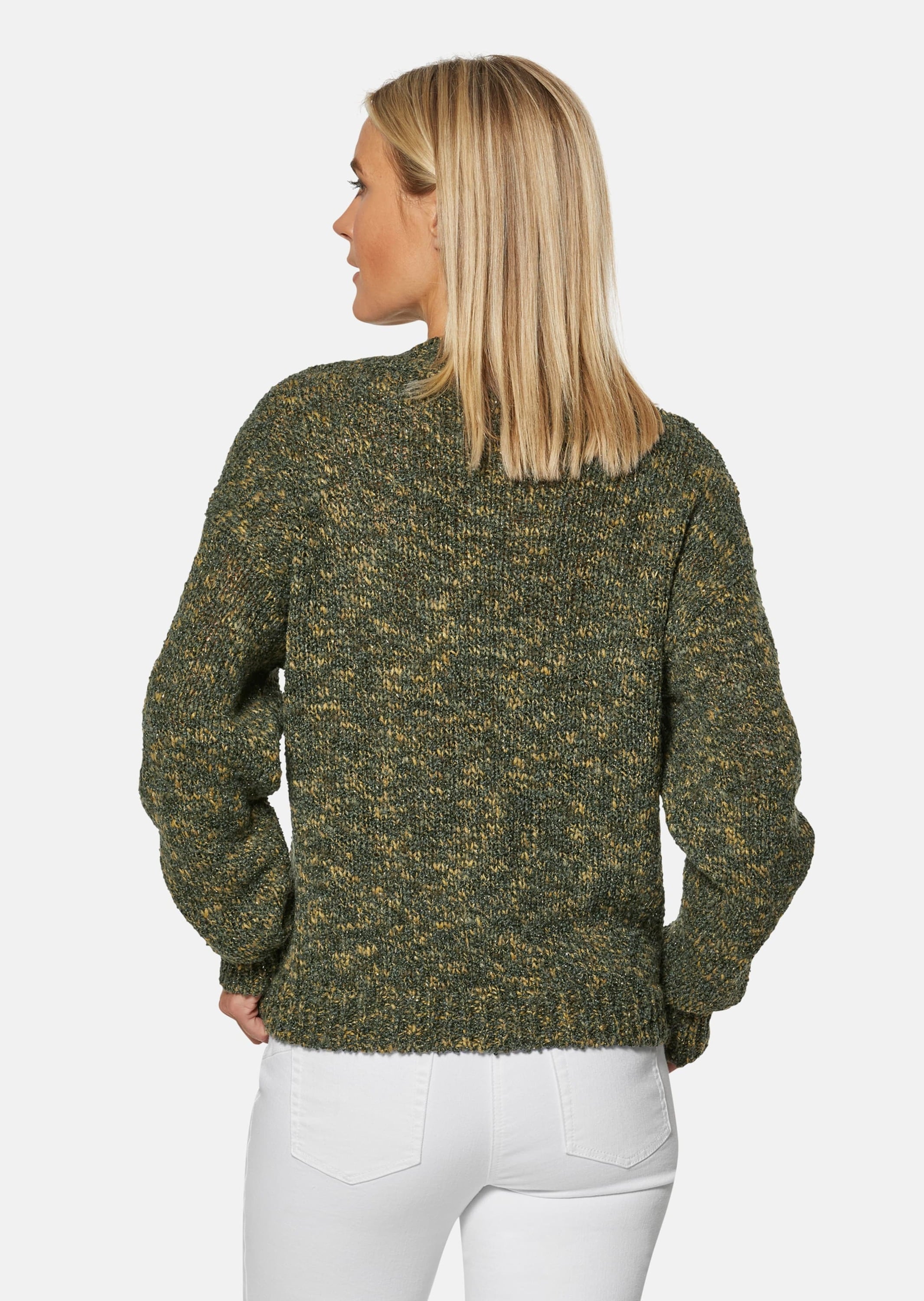 MADELEINE Longpullover »Pullover Pullover mit Stehkragen«