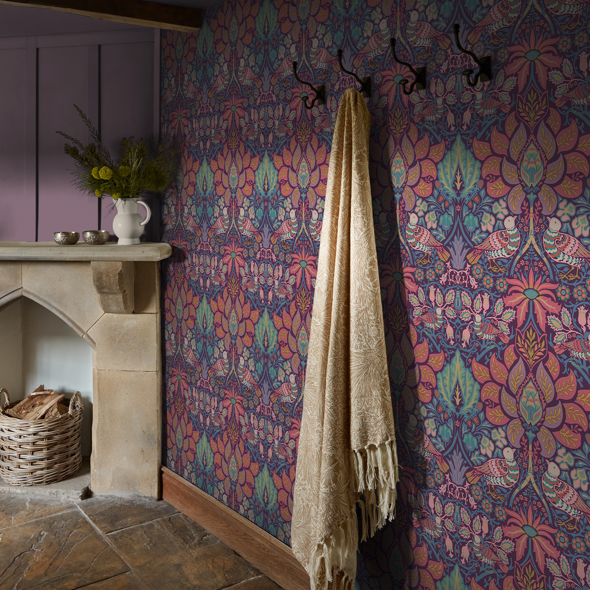 WILLIAM MORRIS AT HOME Vliestapete »Dove & Rose Carnival«, Motiv, Design Tapeten