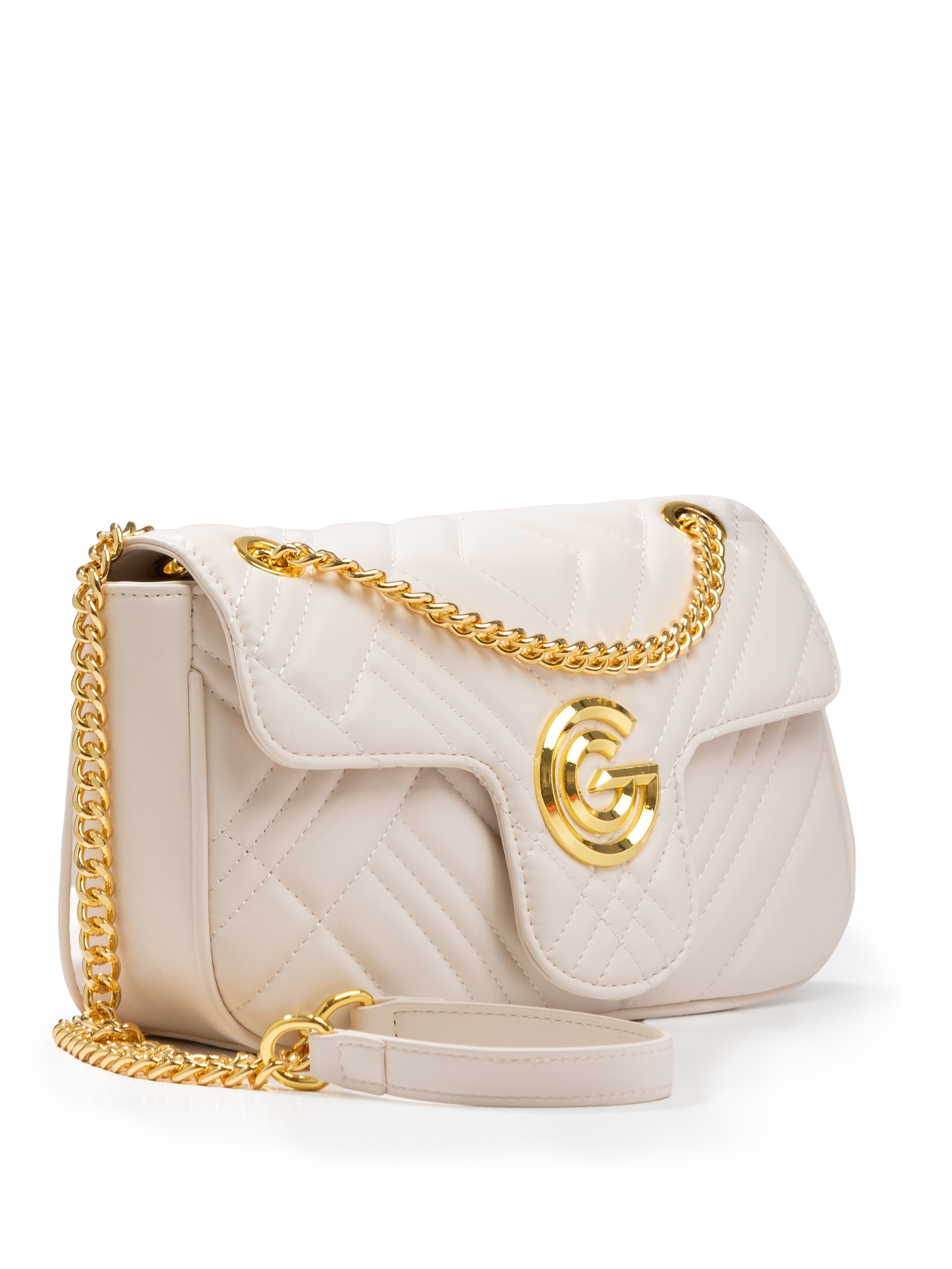 GABRIELLA G By Gabriella Gucci "CINDY" Damen Umhängetasche, Handtasche, Tragetasche mit Logoverzierung