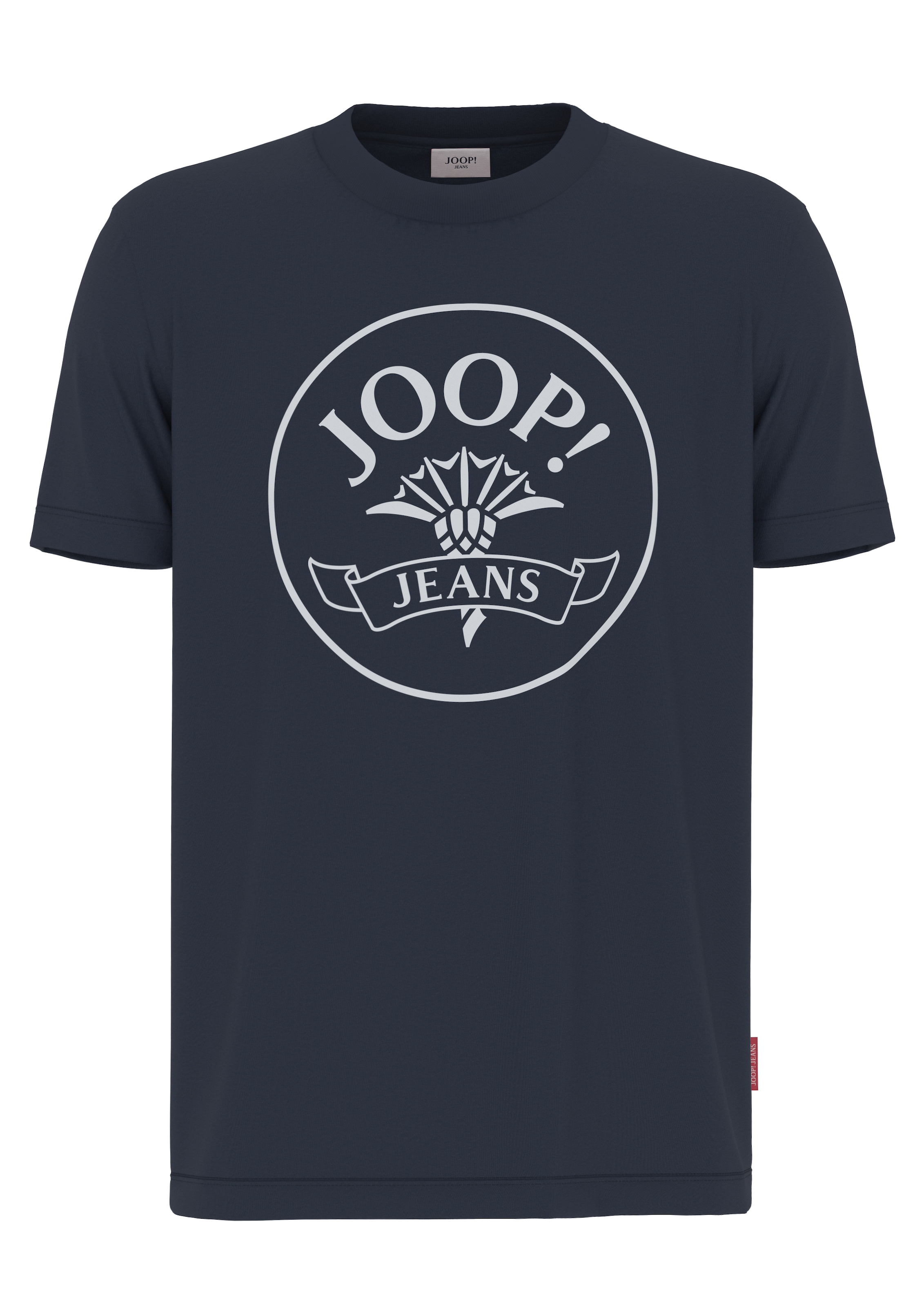 Joop Jeans Kurzarmshirt, Mit Logoprint in Kontrastfarbe günstig online kaufen