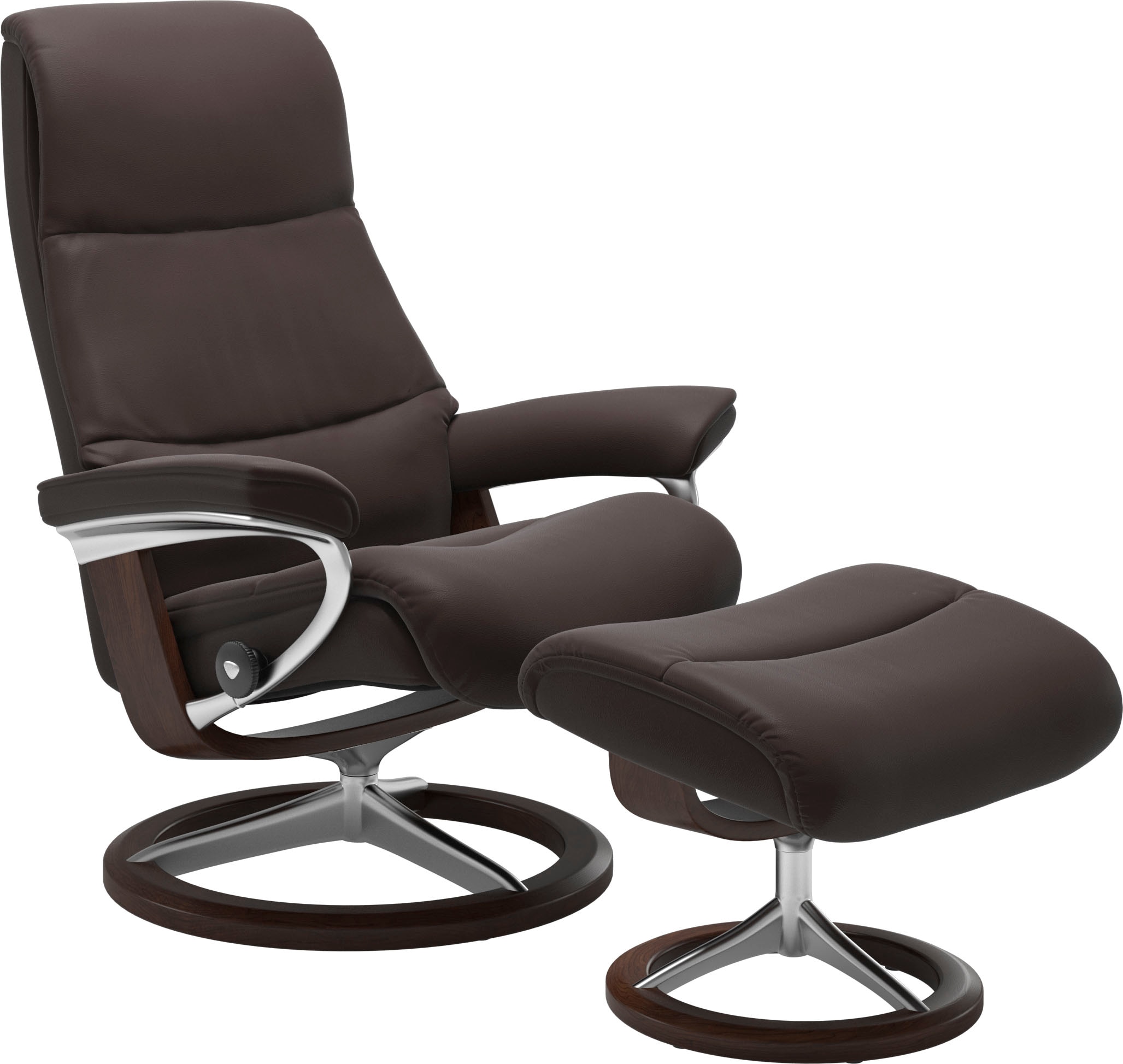 Stressless Relaxsessel "View" mit Signature Base, Größe L,Gestell Braun