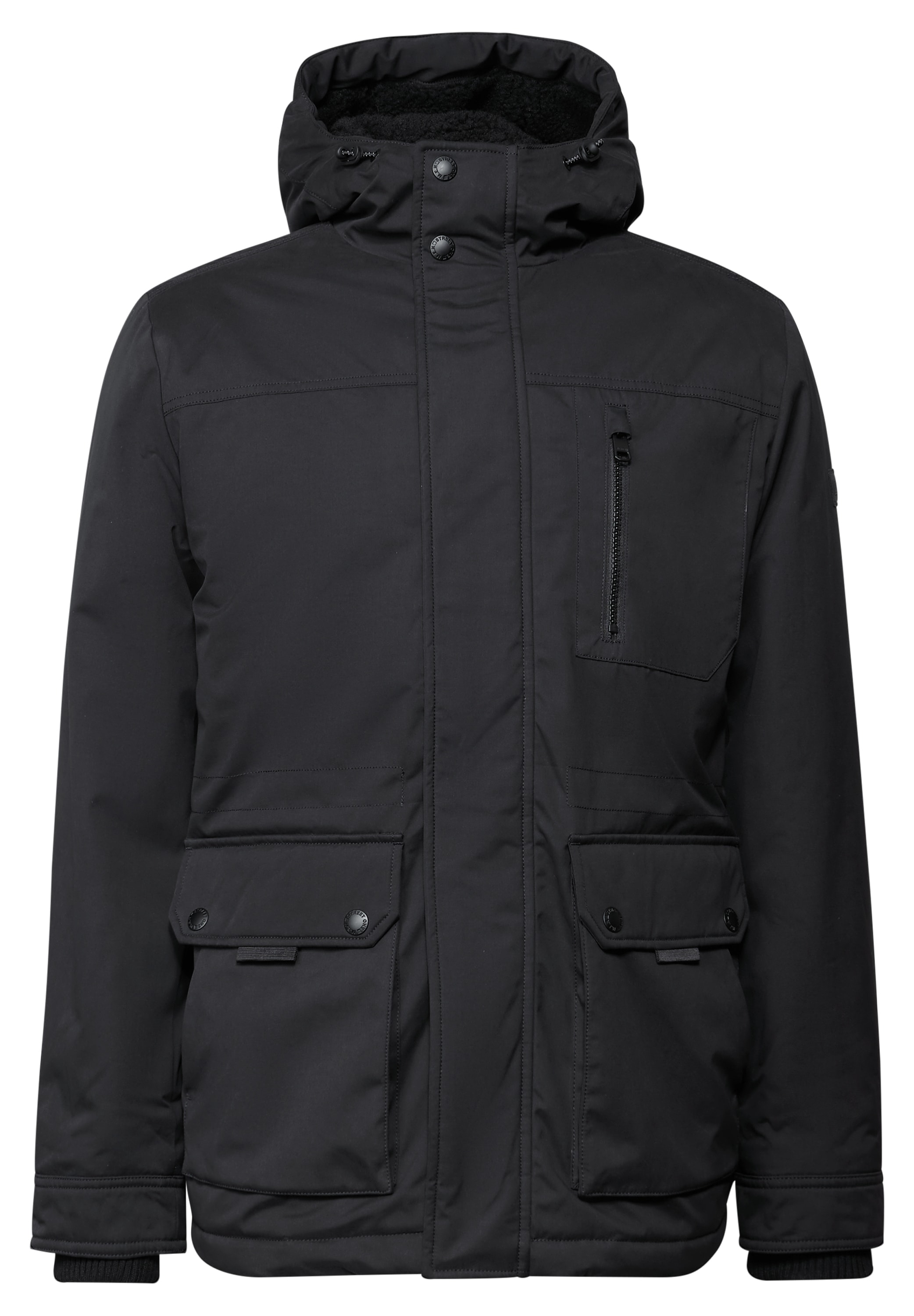 STREET ONE MEN Cargojacke, mit Kapuze, mit Brusttasche