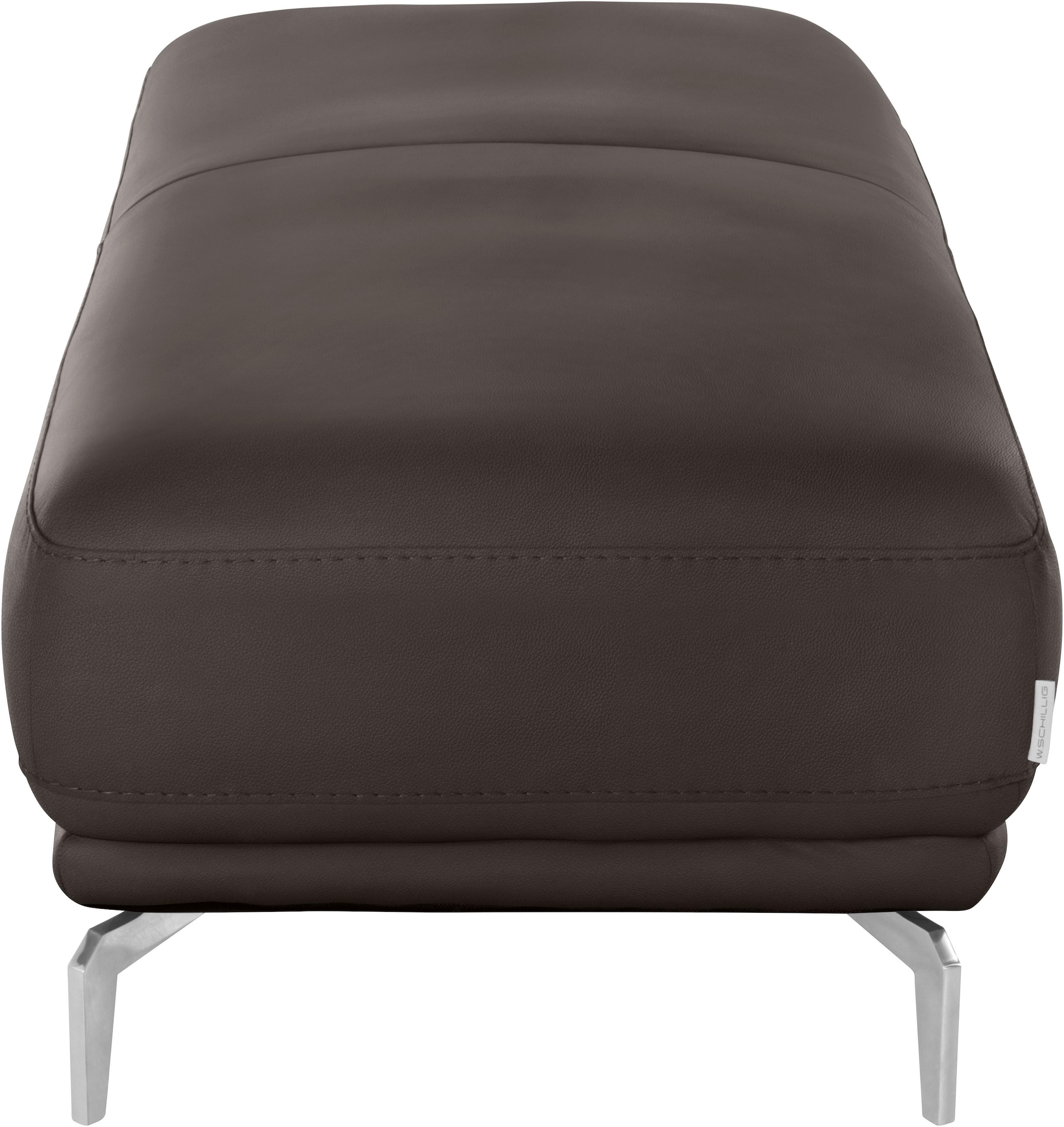 W.SCHILLIG Hocker »montanaa« mit Metallfüßen in Chrom glänzend, Breite 141 cm