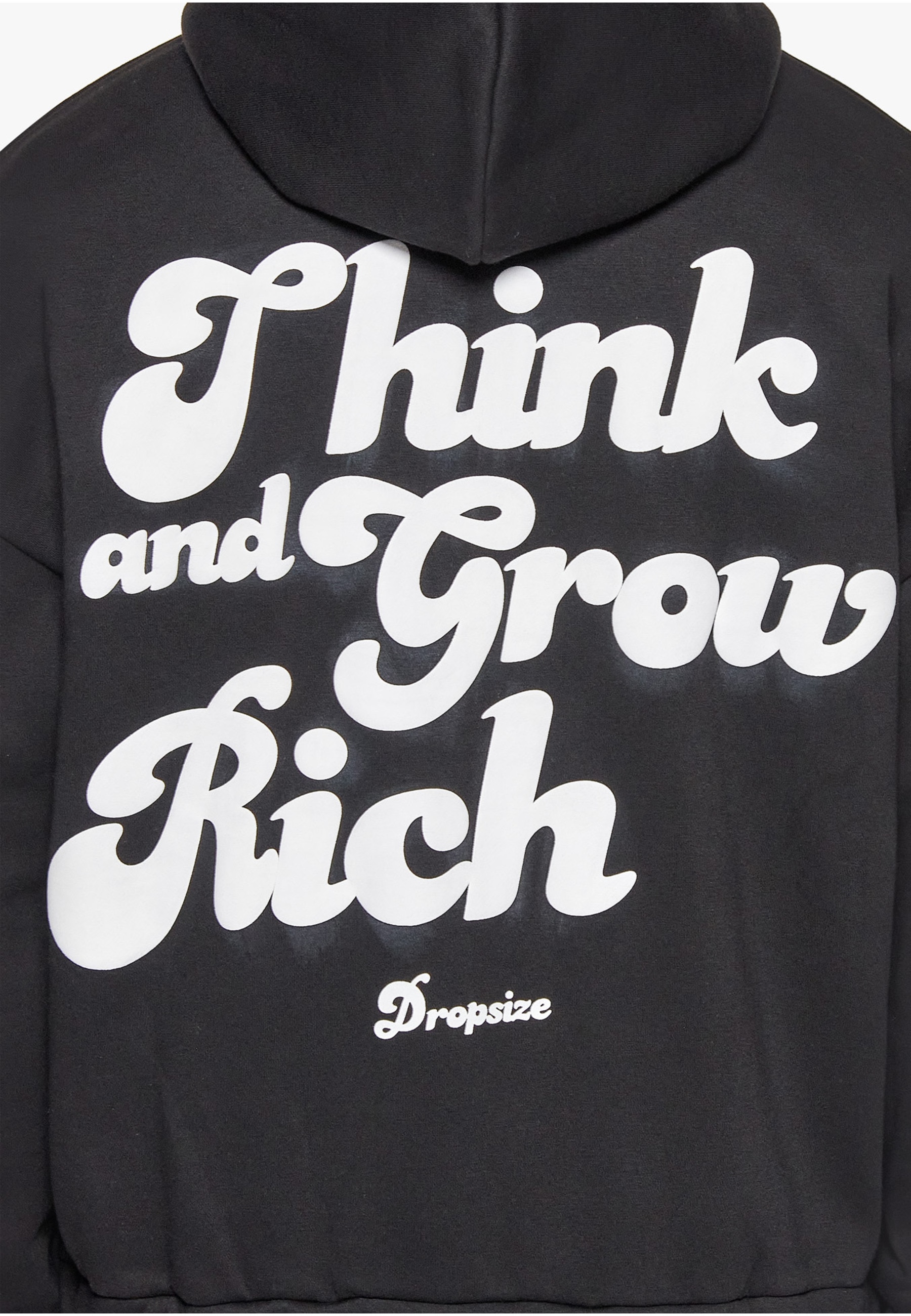 Dropsize Kapuzenfleecejacke »Dropsize Herren Dropsize Heavy Grow Rich Zip Hoodie« 1 Stk. tlg. mit Kapuze