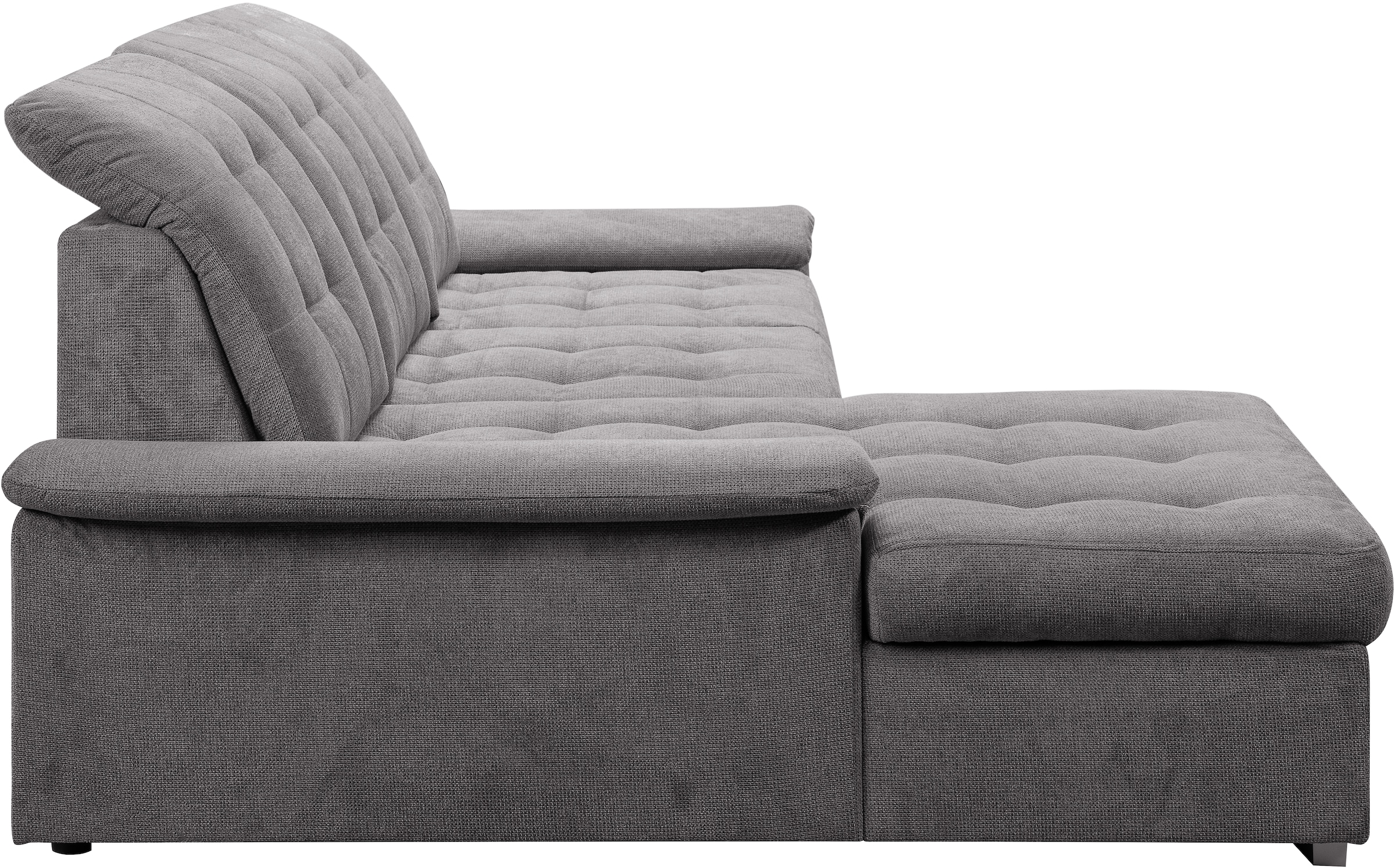 WERK2 Ecksofa Carmen, Sofa, Eckcouch mit Schlaffunktion, Bettkasten und Sitztiefenverstellung
