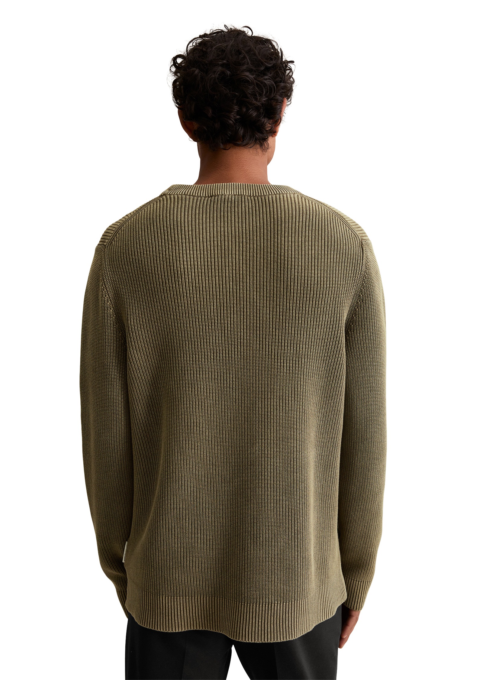 Marc OPolo DENIM Rundhalspullover "loose fit mit speziellem Farbeffekt" günstig online kaufen