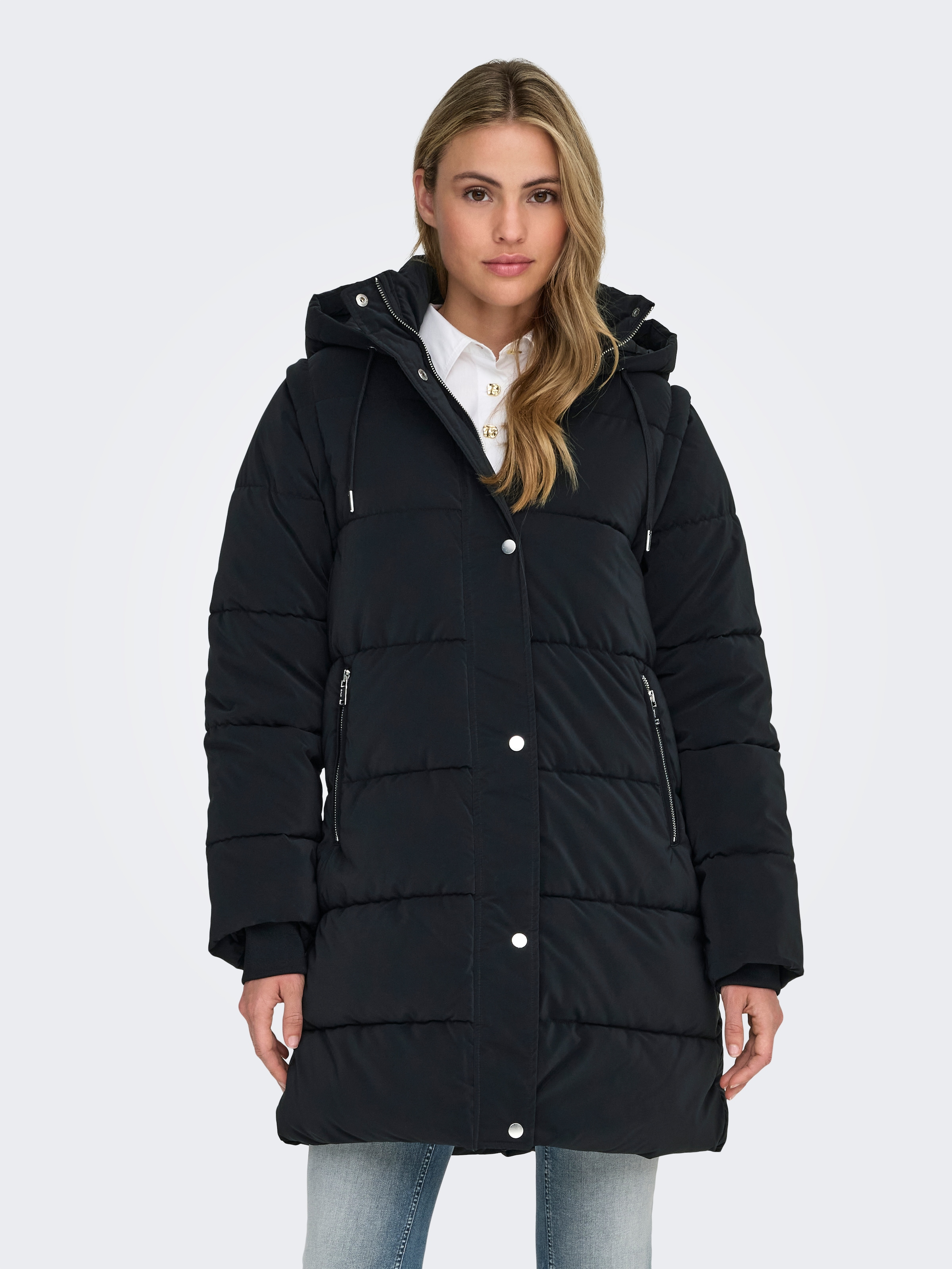 ONLY Steppmantel "ONLDIXIE LIFE 2IN1 PUFFER COAT CC OTW" Kunstfaser günstig online kaufen