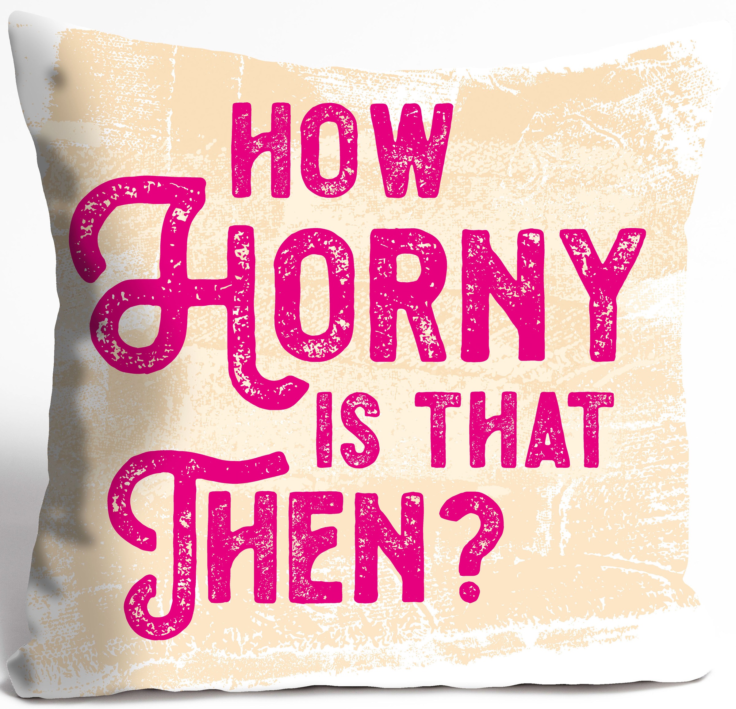 queence Dekokissen "HOW HORNY IS THAT THEN?" Kissenhülle ohne Füllung, 1 St günstig online kaufen
