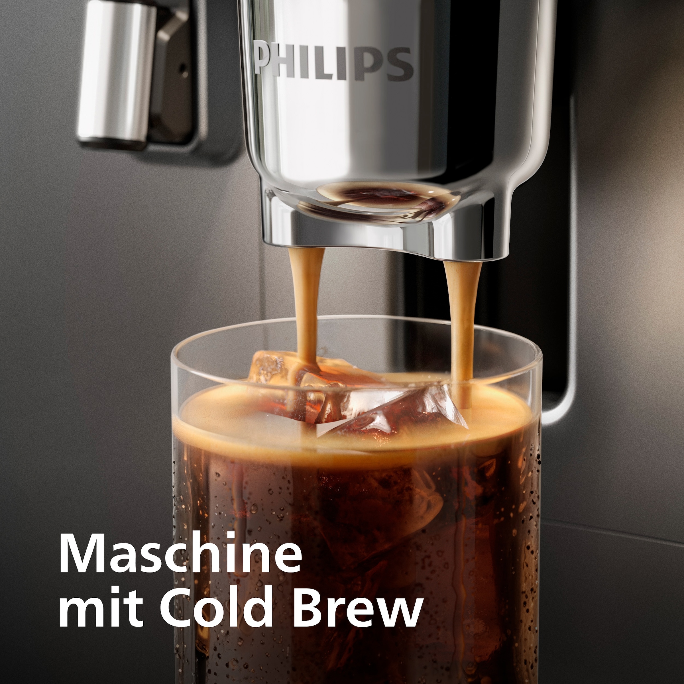 Philips Kaffeevollautomat »EP8757/12 8000 Series Café Aromis, 50 Getränke (heiß oder eisgekühlt)« LatteGo Pro-Milchsystem, BrewExtract Technologie, appfähig, Schwarz