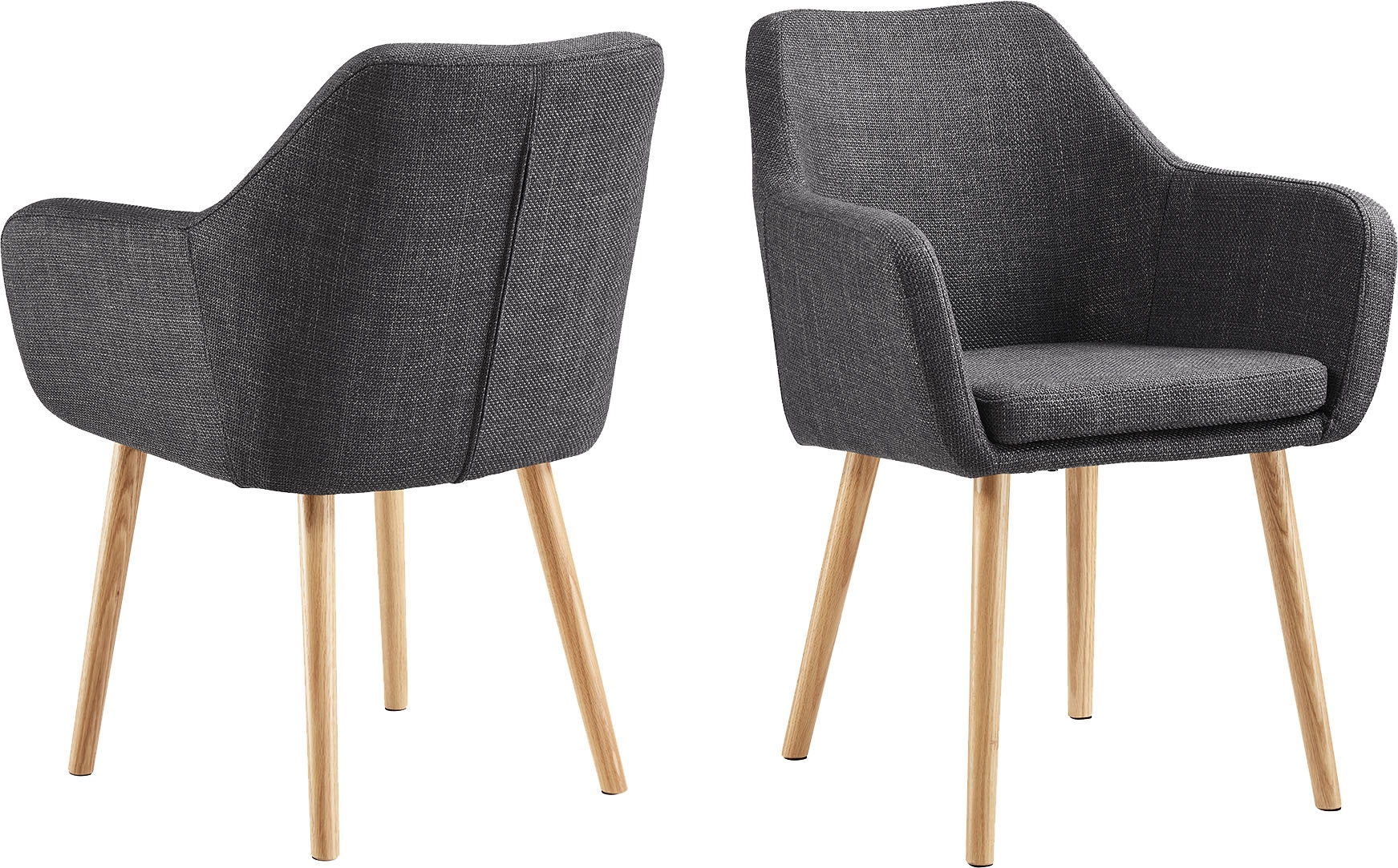 SalesFever Armlehnstuhl "Komfortabler Esszimmerstuhl mit Stil" () Stuhlbein günstig online kaufen