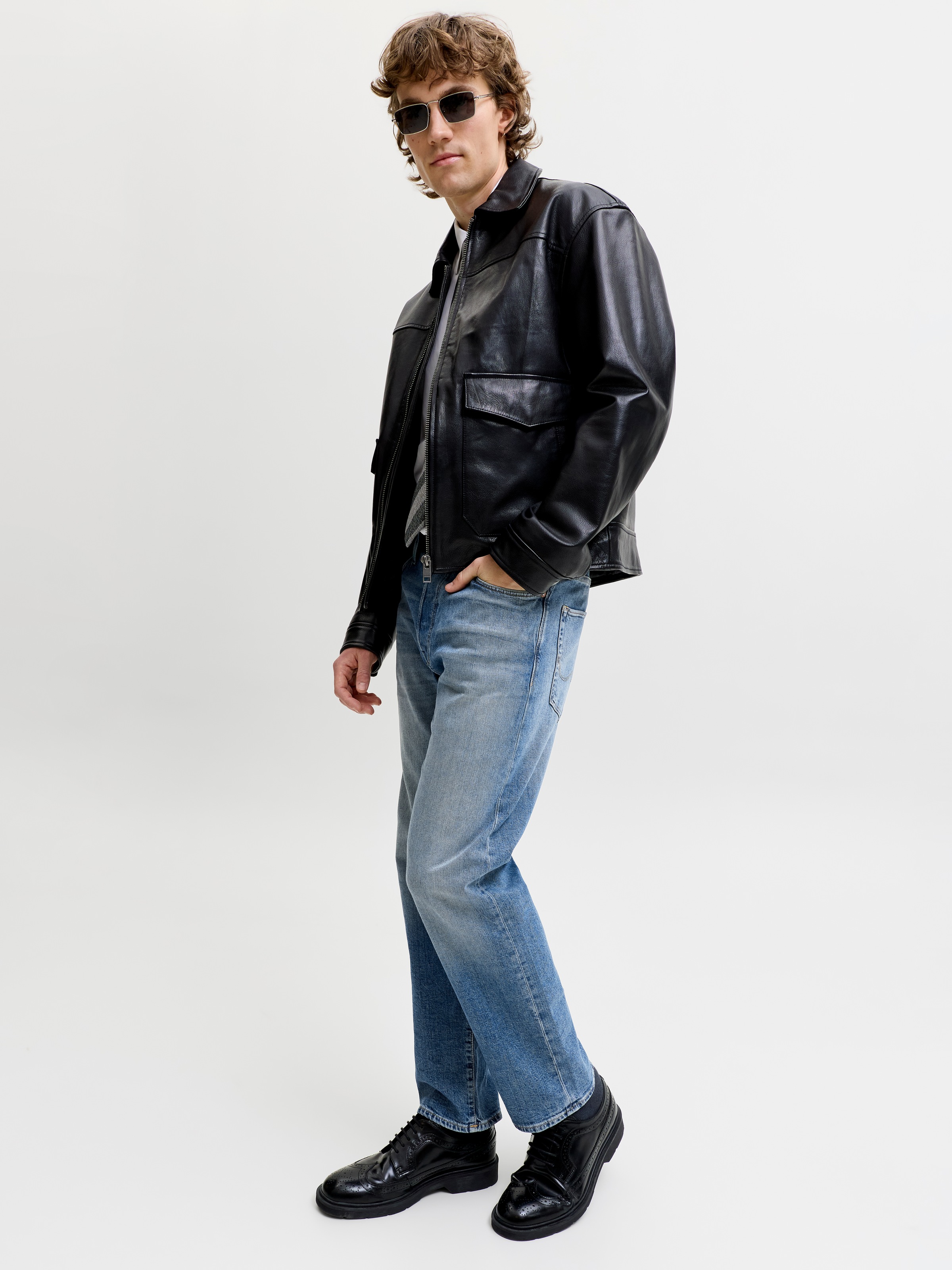 Jack & Jones Relax-fit-Jeans »JJICHRIS JJICON JOS« Baumwollmischung, relaxed fit