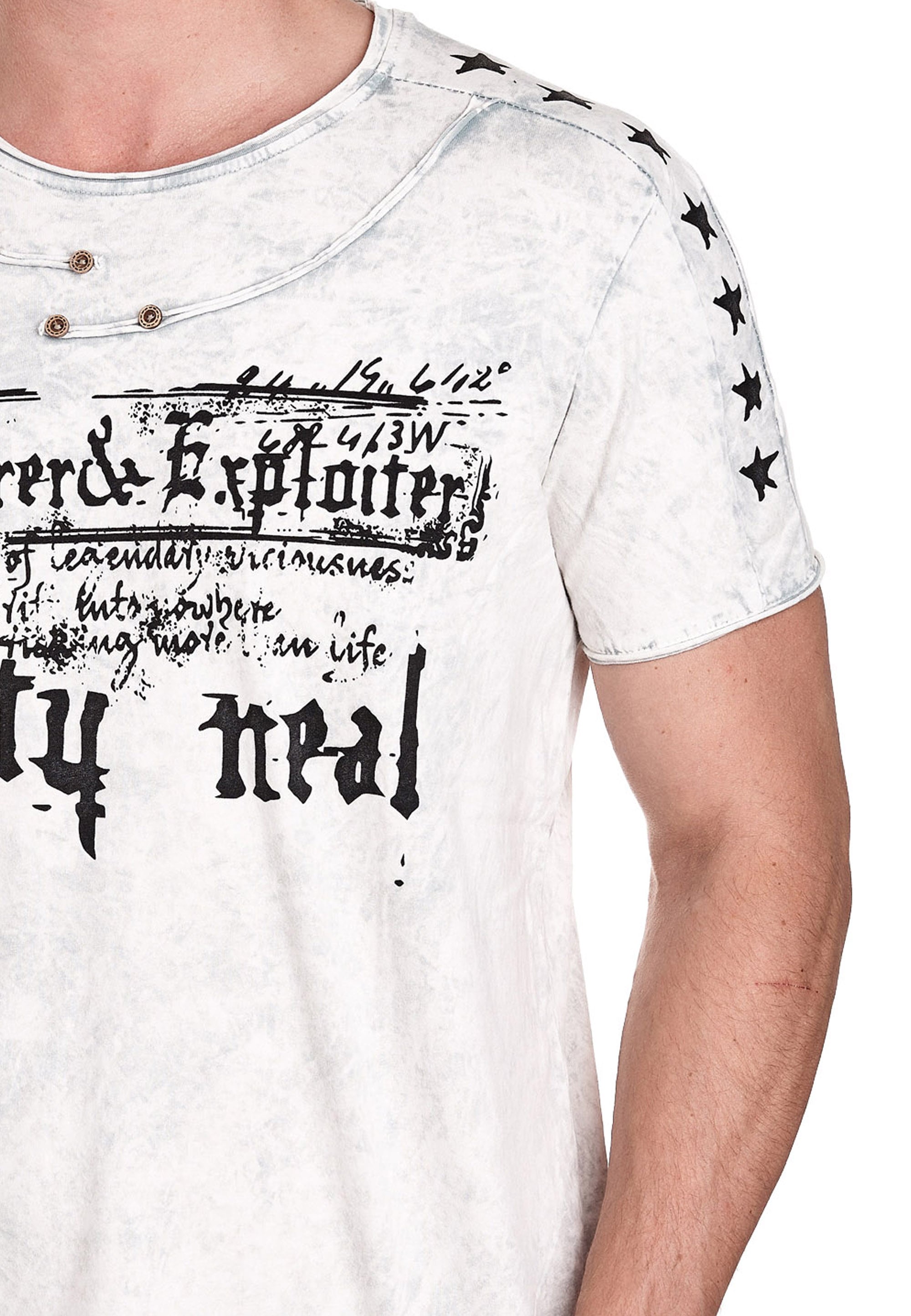 Rusty Neal T-Shirt, in melierter Optik