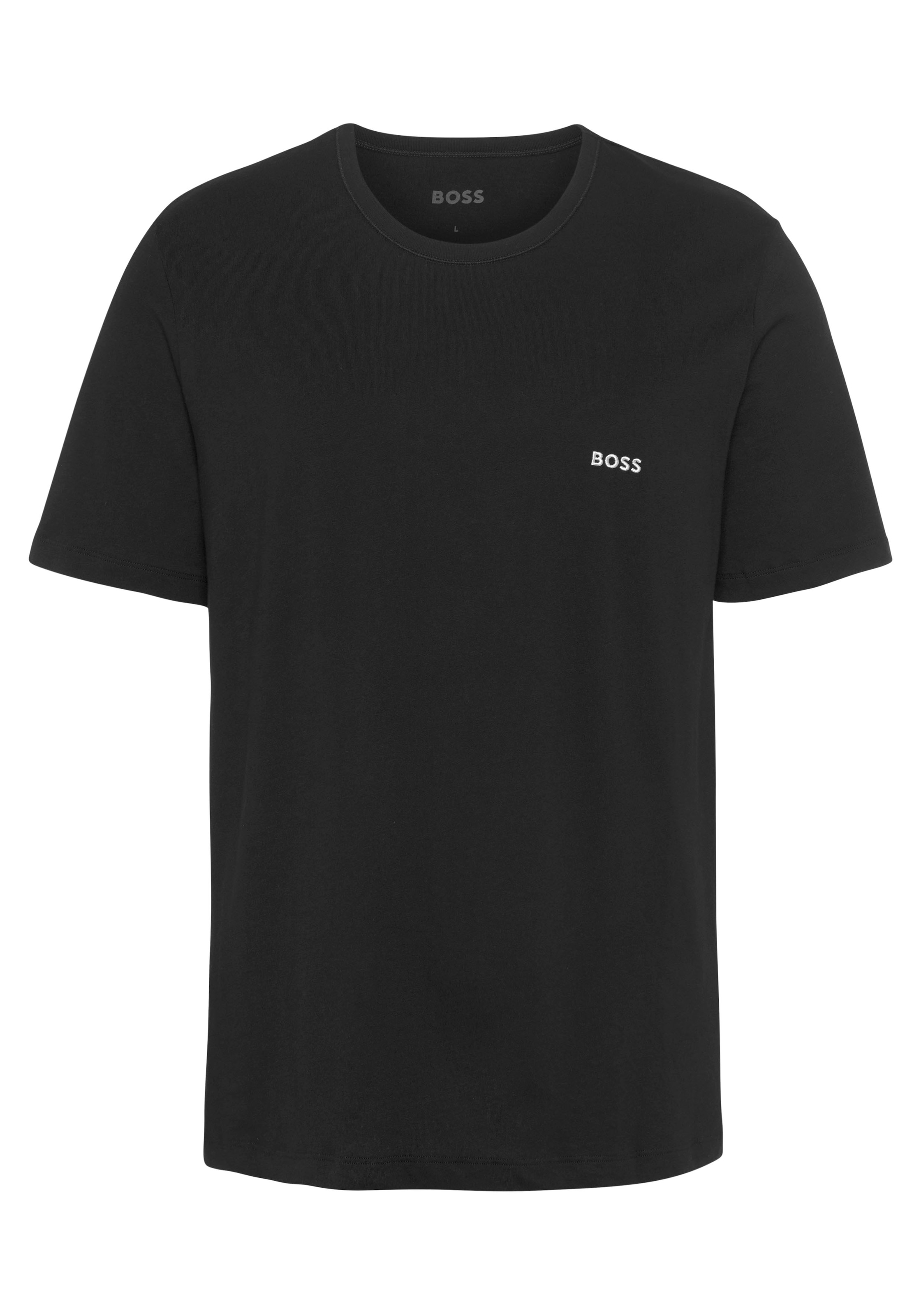 BOSS T-Shirt »Rundhals BOSS ONE x David Beckham«, (Packung, 3 tlg., 3er-Pack), mit dezentem BOSS Logo-Print