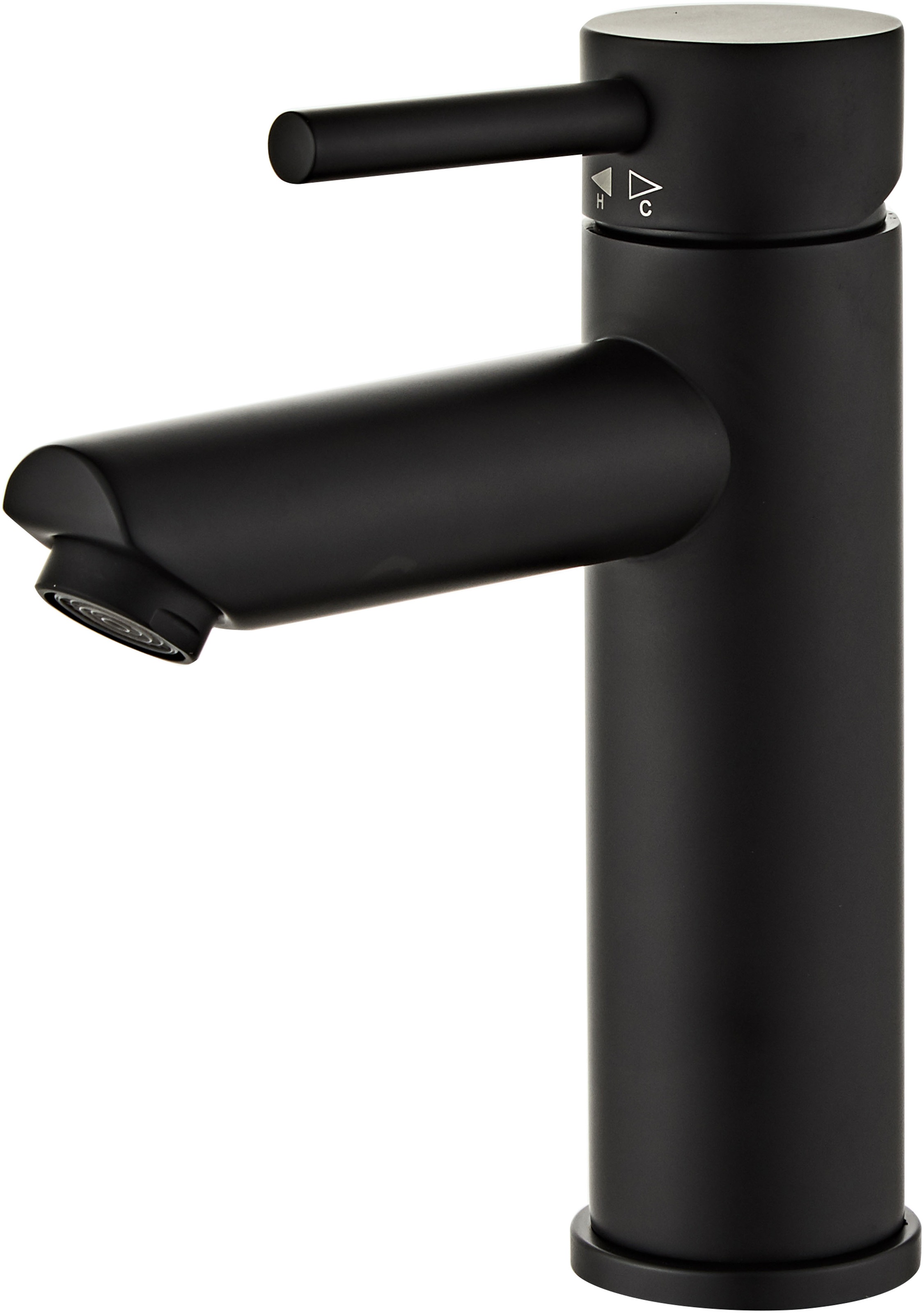 Badarmatur ØRESUND, B:4,4cm H:17,7cm T:11,4cm, schwarz, Edelstahl, Armaturen, "Dünenrose", in verschiedenen Farben