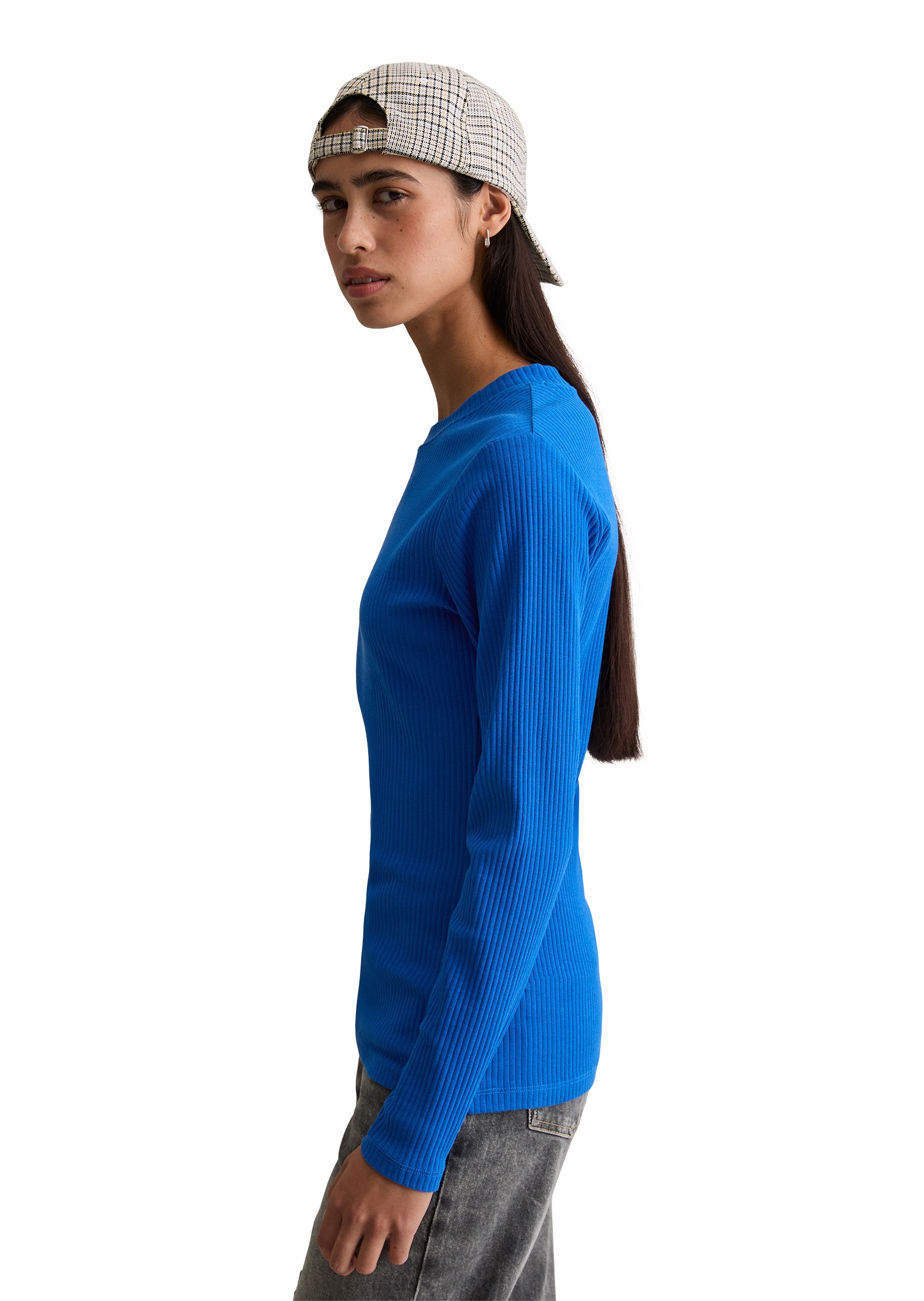 Marc OPolo DENIM Langarmshirt "aus Rippjersey" günstig online kaufen