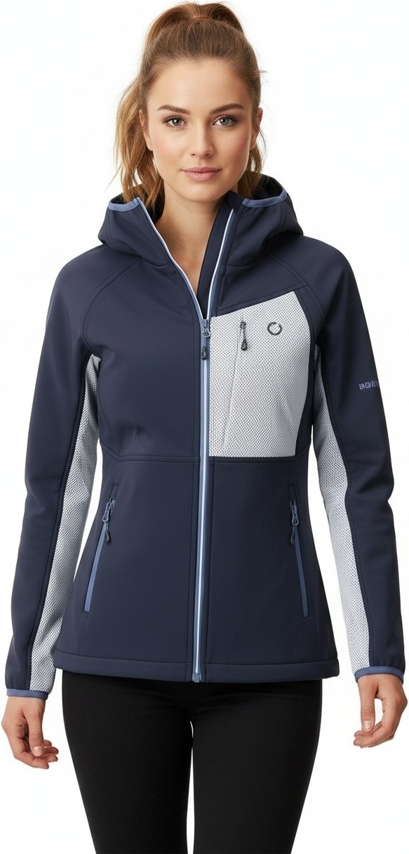 LPO Funktionsjacke "PAULA WMN" mit Kapuze Jacquardstrick-Einsätze