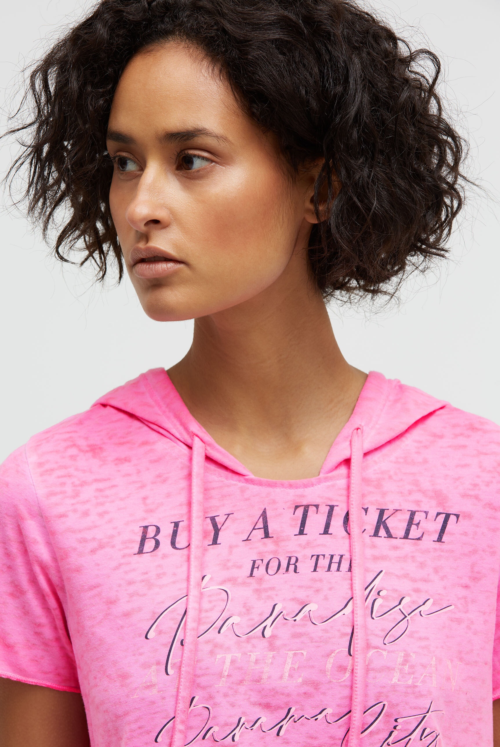 SOCCX Kapuzenshirt mit Ausbrenner-Effekten