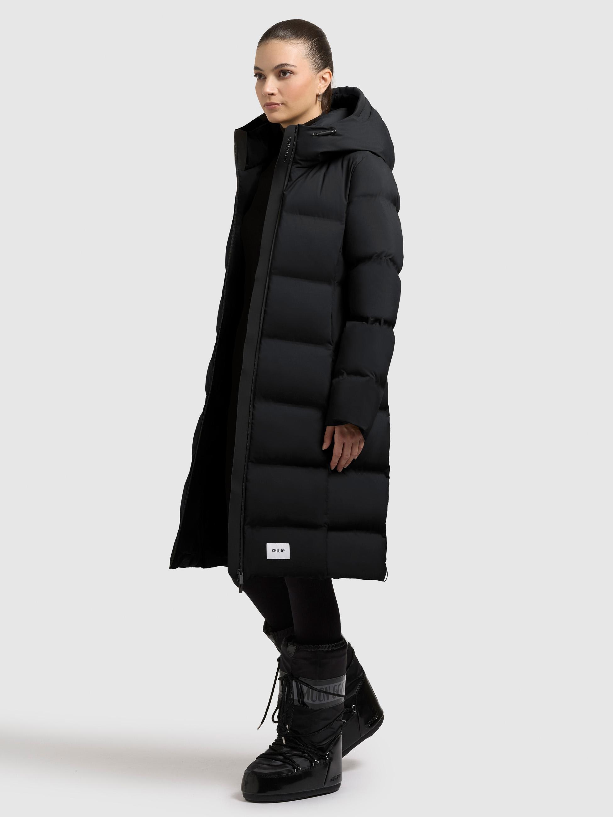 khujo Steppmantel »Finnie3« Warmer Damen Wintermantel mit großer Kapuze