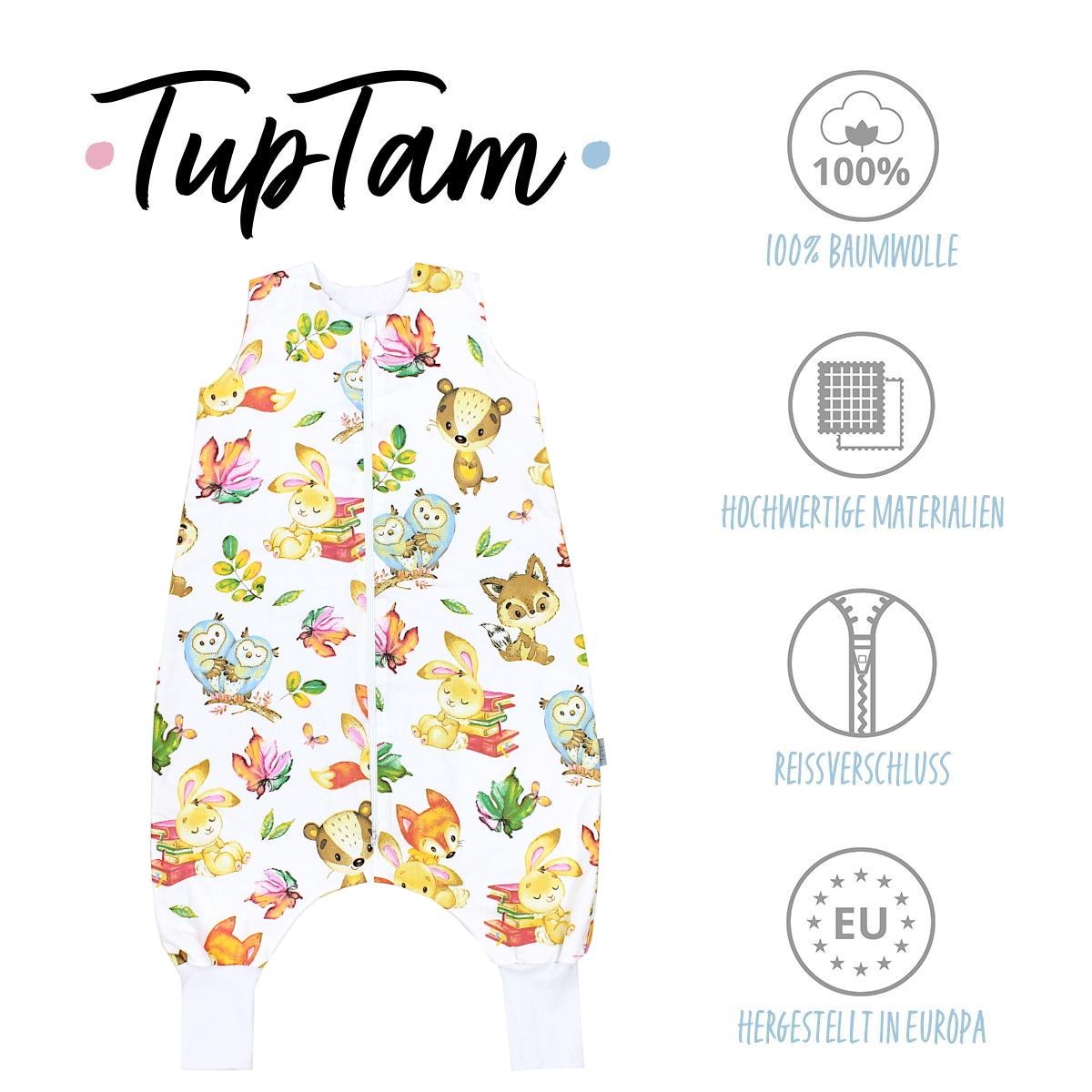 TupTam Babyschlafsack »Schlafsack mit Füßen Baby Sommer Schlafsack mit Beinen ohne Ärmeln«