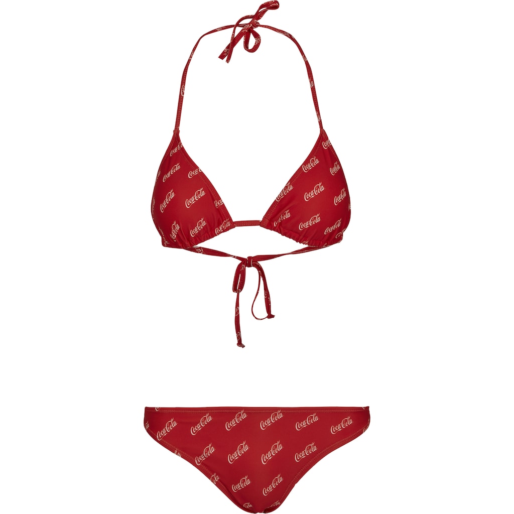 Merchcode Bügel-Tankini »Damen Ladies Coca Cola Logo AOP Bikini«